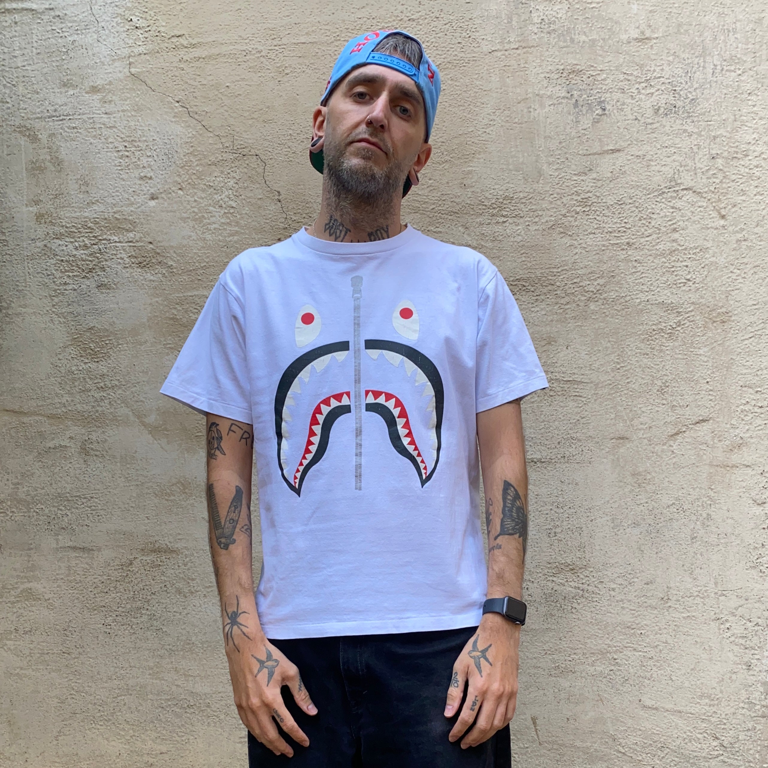 Bape Shark Face White Tshirt