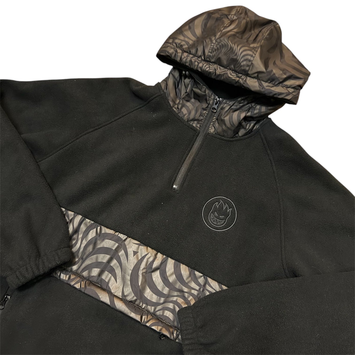 Spitfire Burnout Anorak Black Fleece