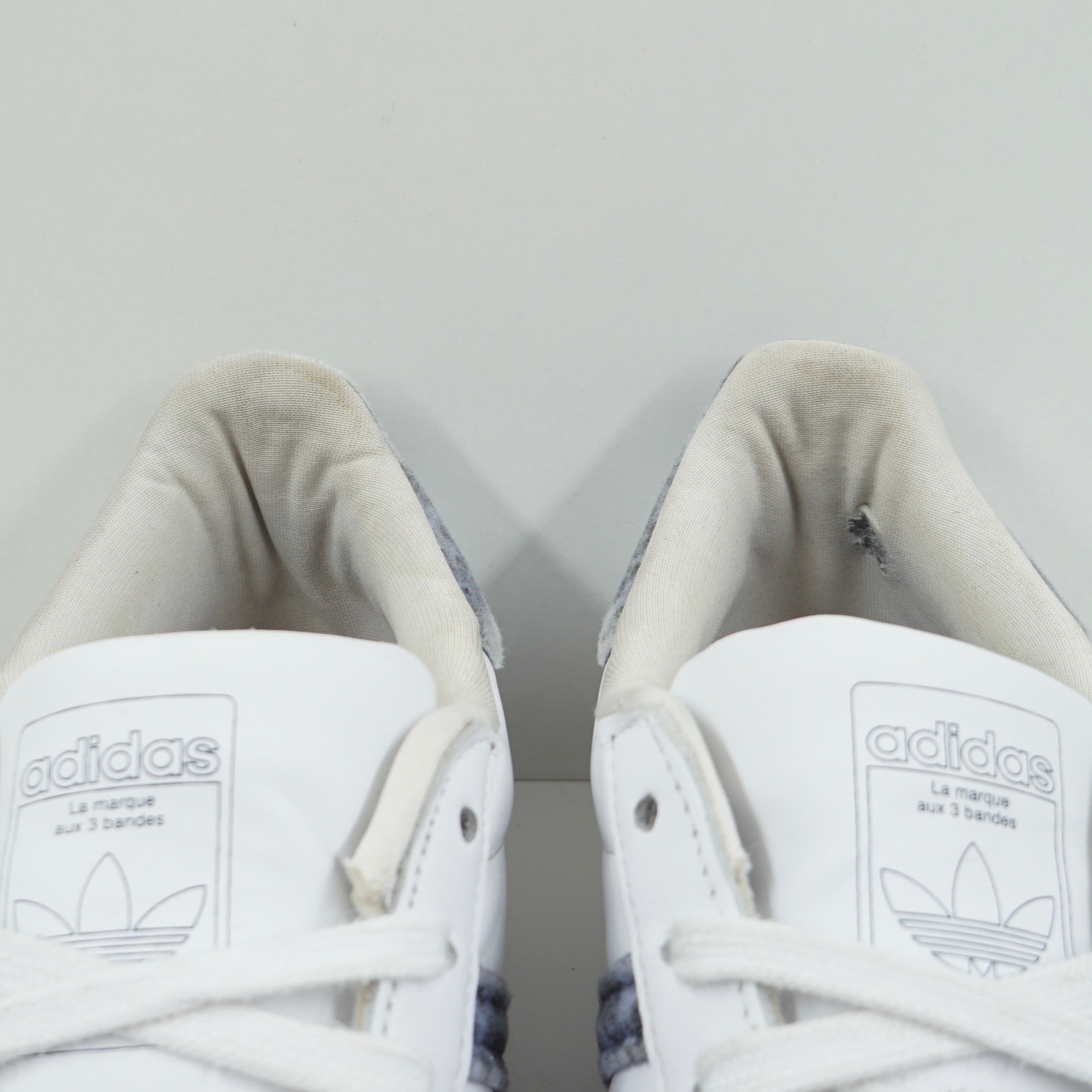 Adidas Superstar White Serrated Denim