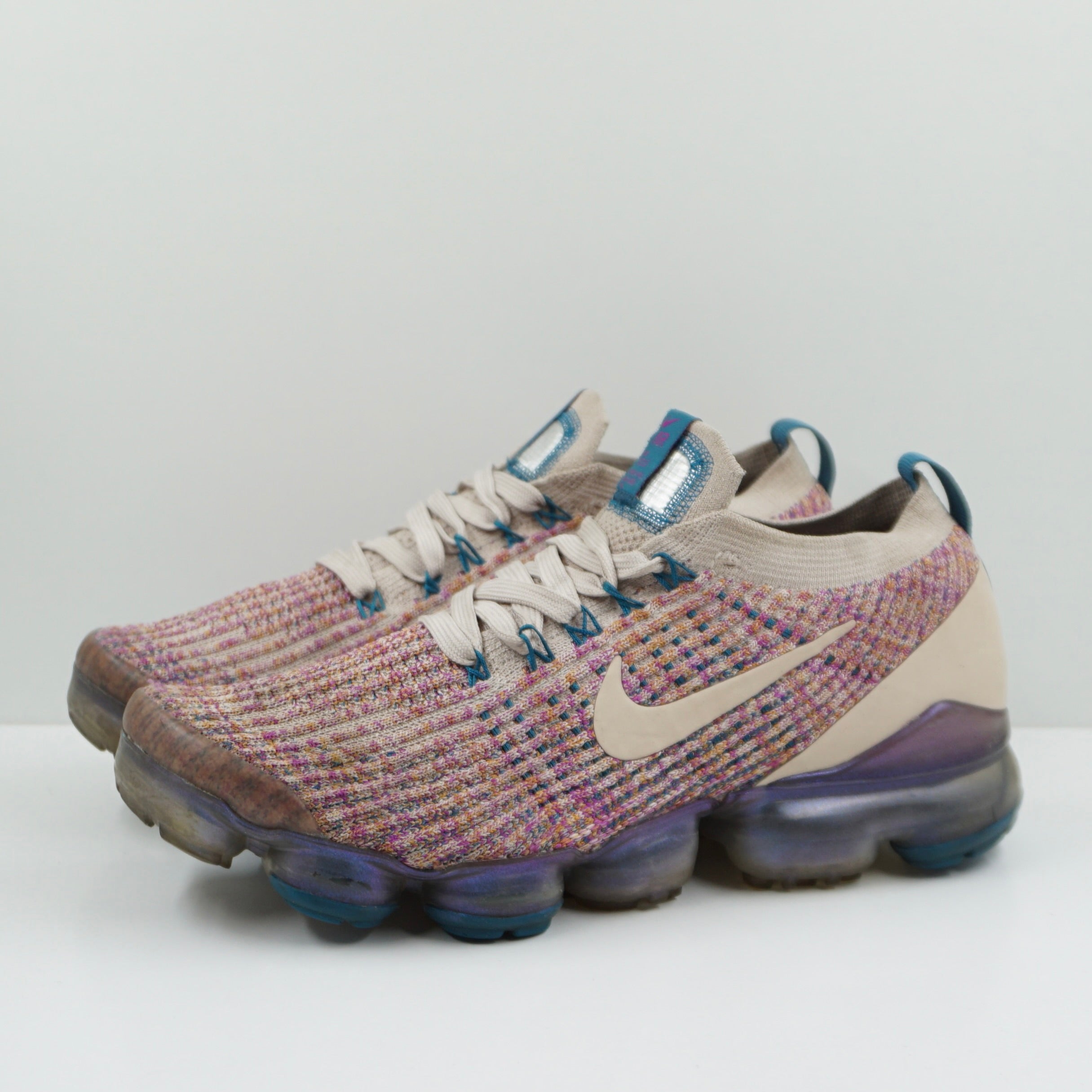 Nike Air VaporMax Flyknit Desert Sand Vivid Purple (W)