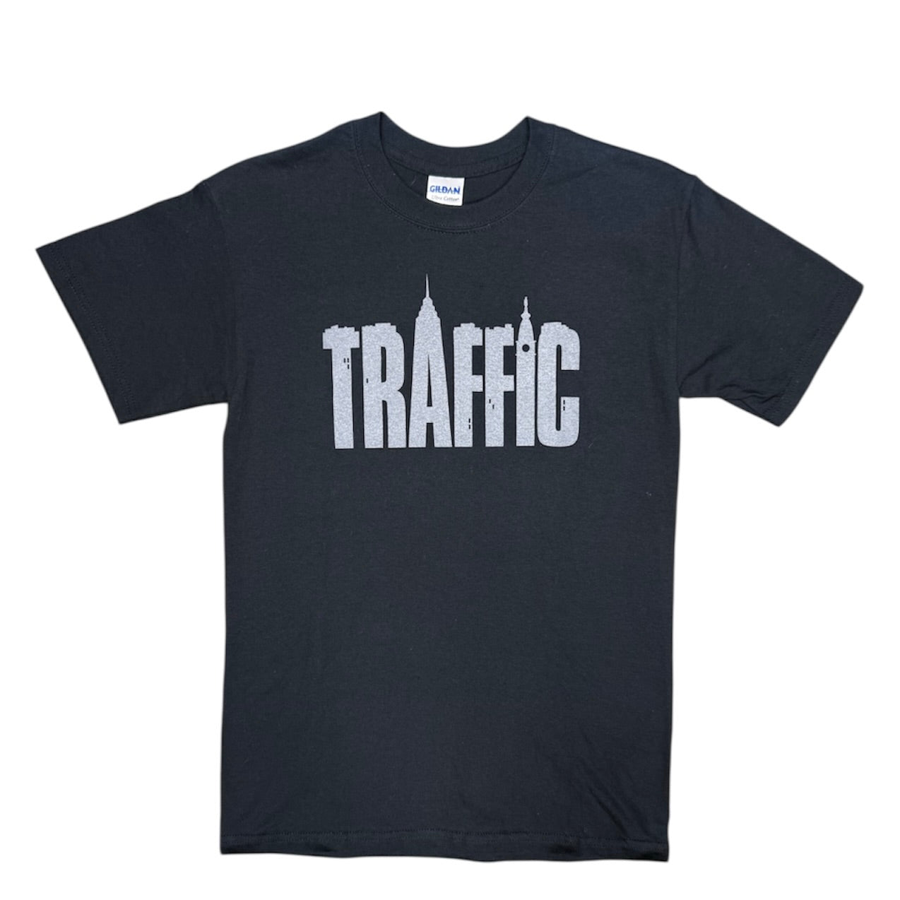 Gildan Traffic Black Grey Tshirt