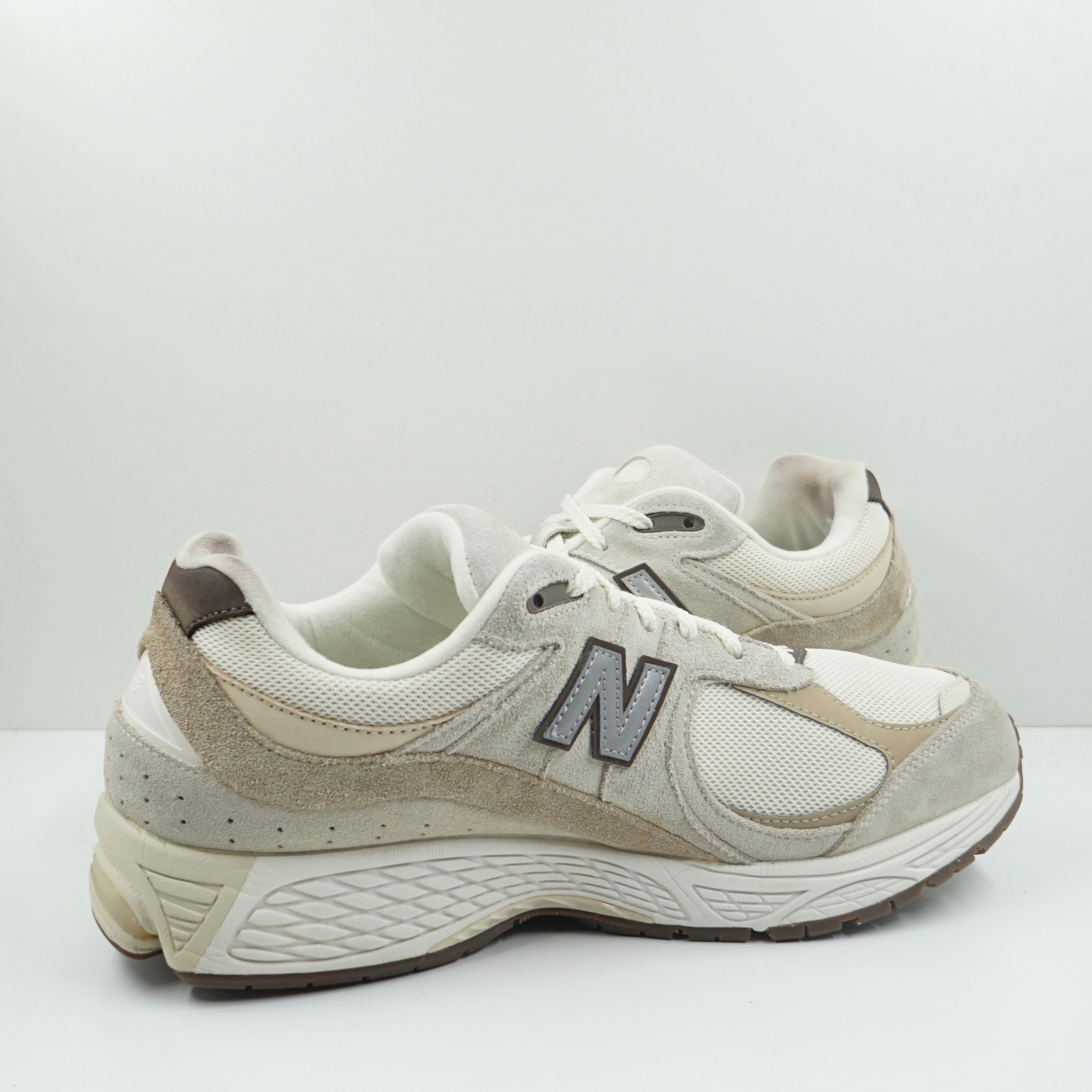 New Balance 2002R Cream Beige Tan Reflective Silver