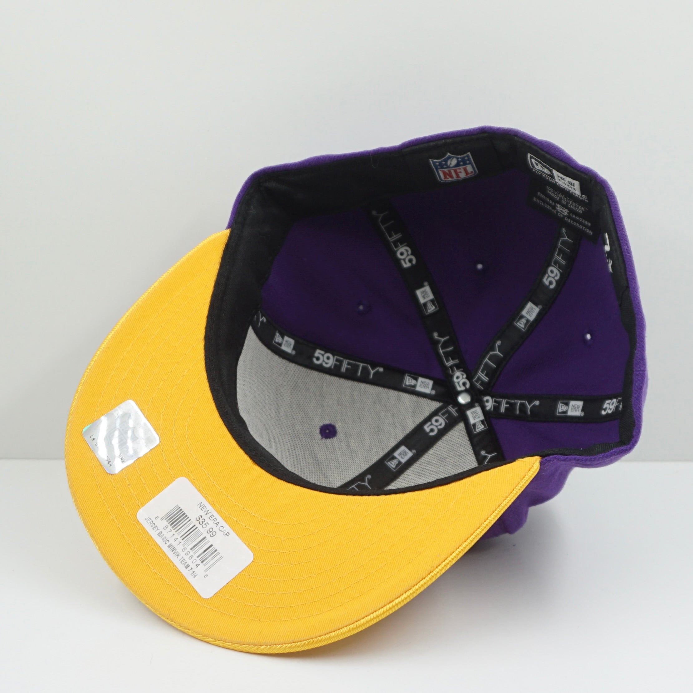 New Era Minnesota Vikings Purple Gold Fitted Cap