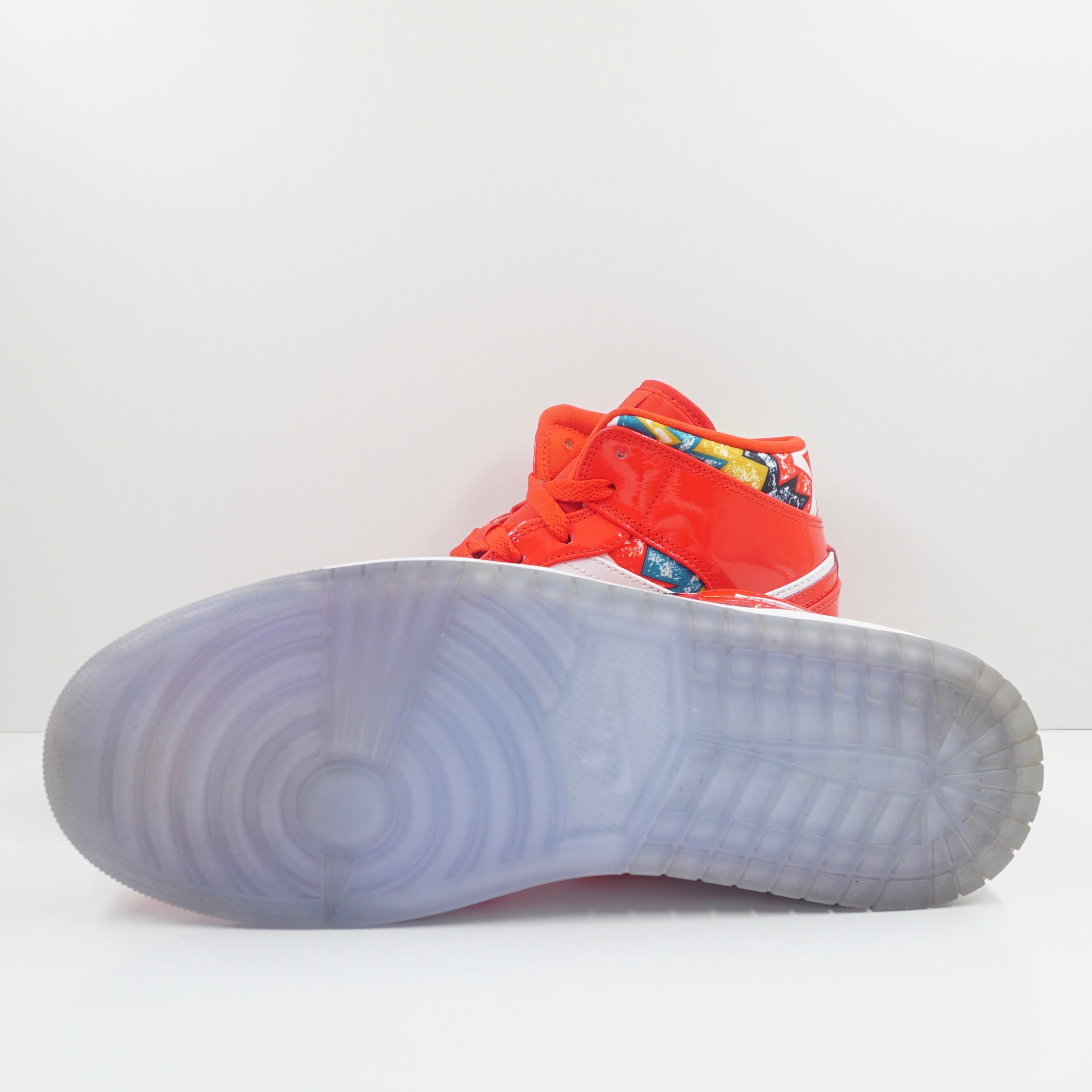 Jordan 1 Mid Barcelona Sweater Red Patent