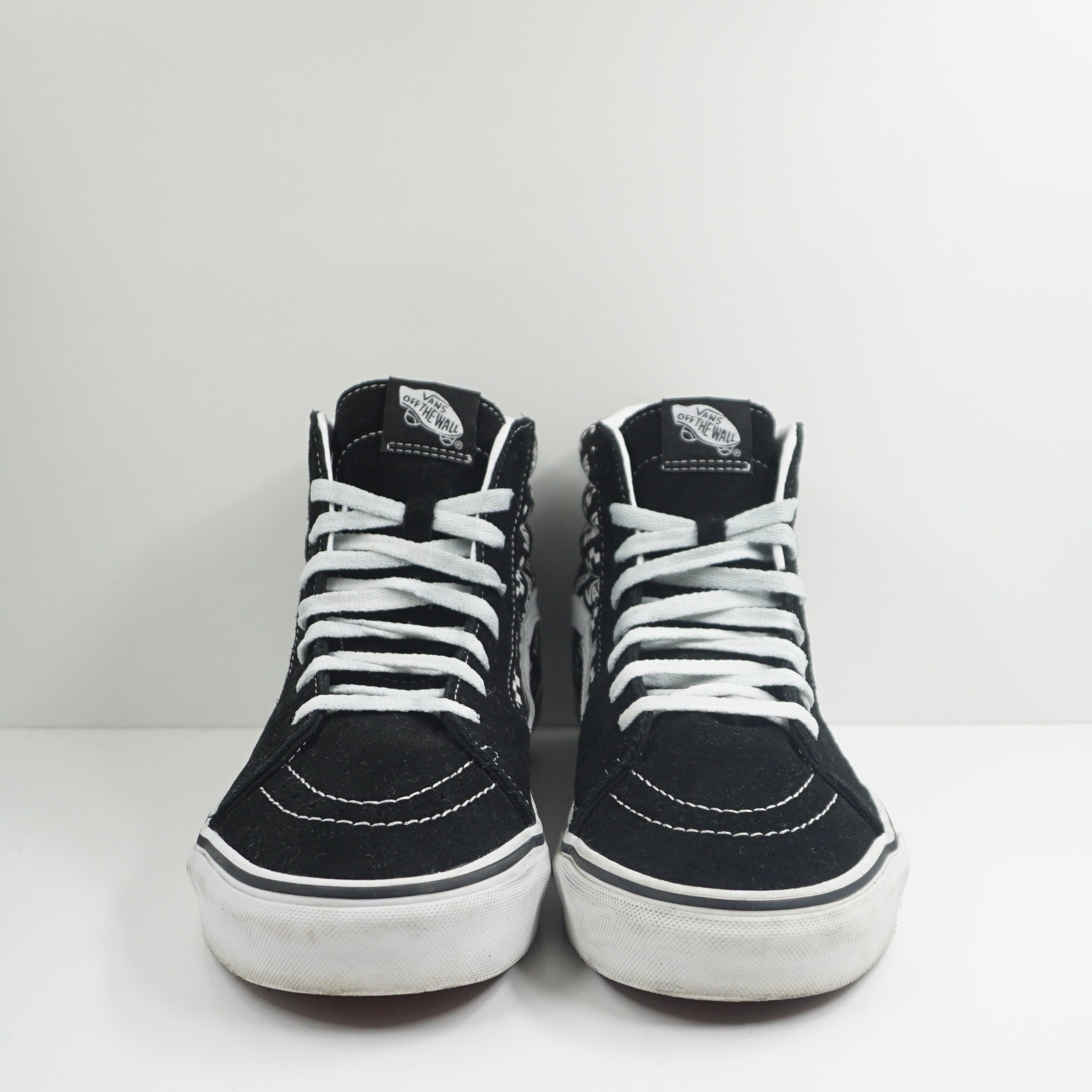 Vans Sk8 Hi Logo Repeat Black White