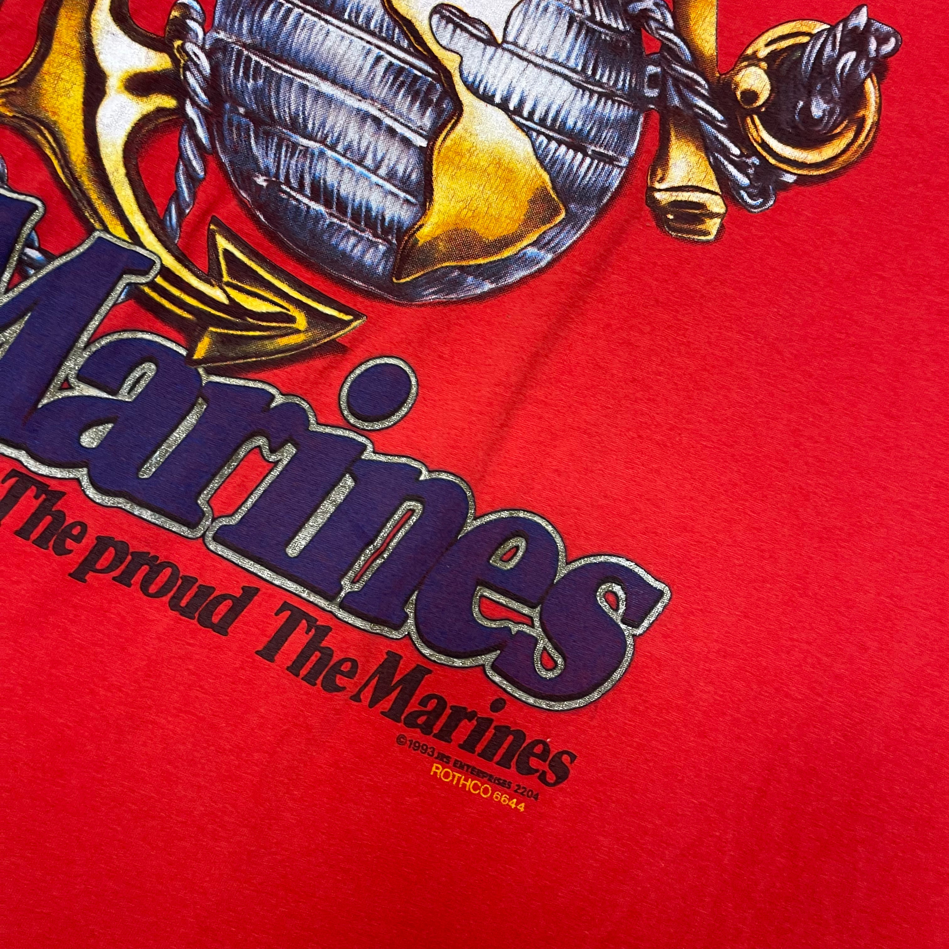 The Few The Proud The Marines 1993 Red Tshirt