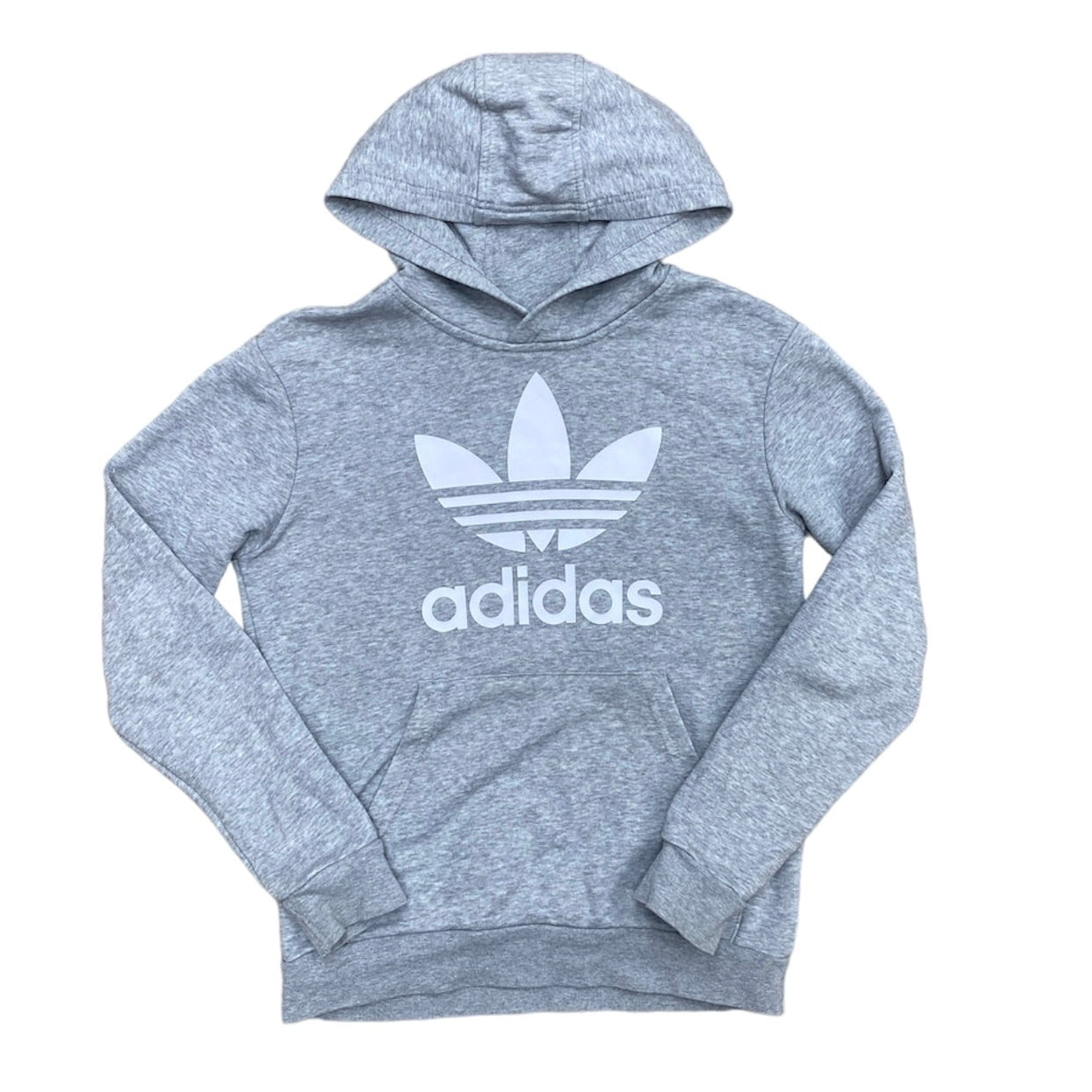 Adidas Kids Trefoil Grey Hoodie (Youth)