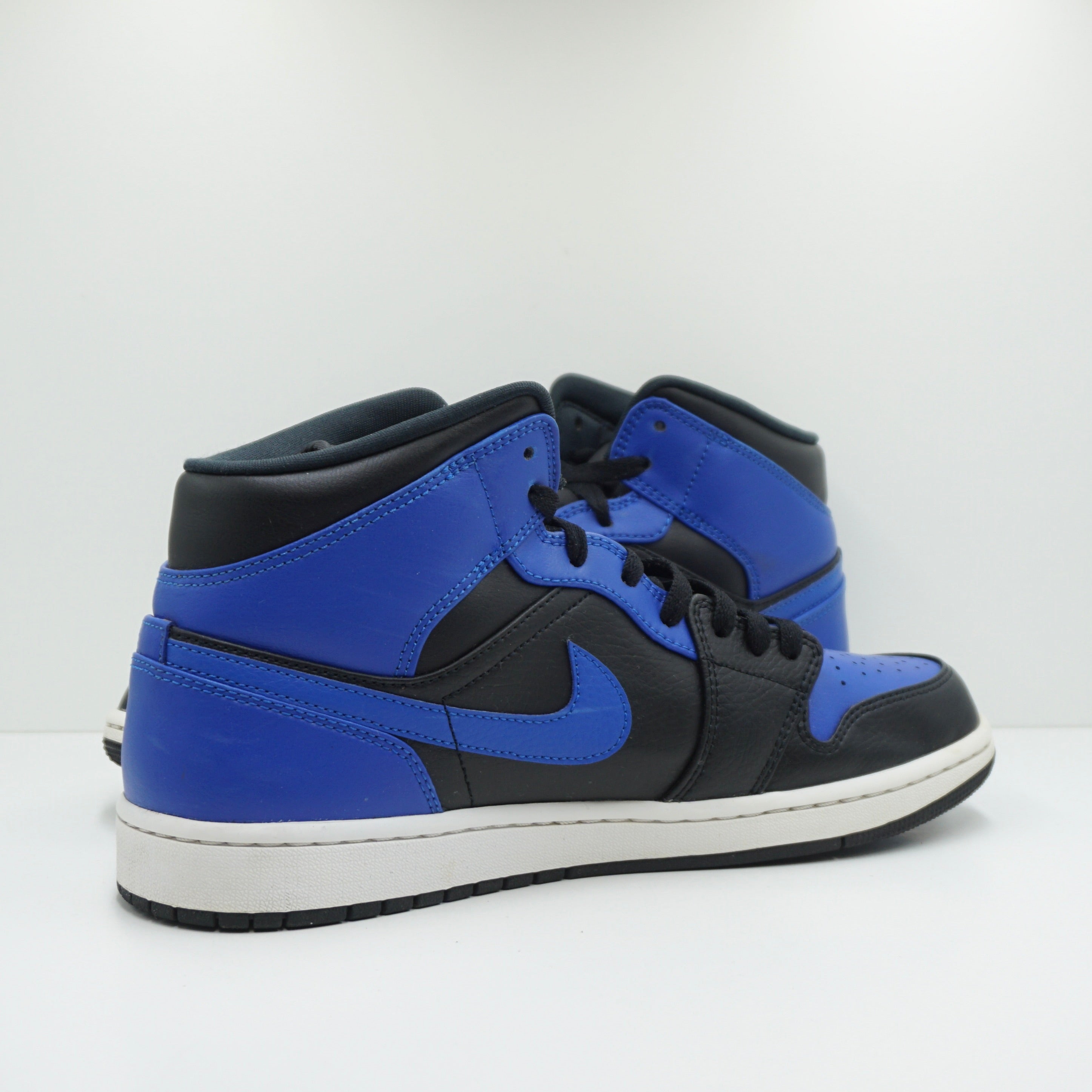 Jordan 1 Mid Hyper Royal Tumbled Leather