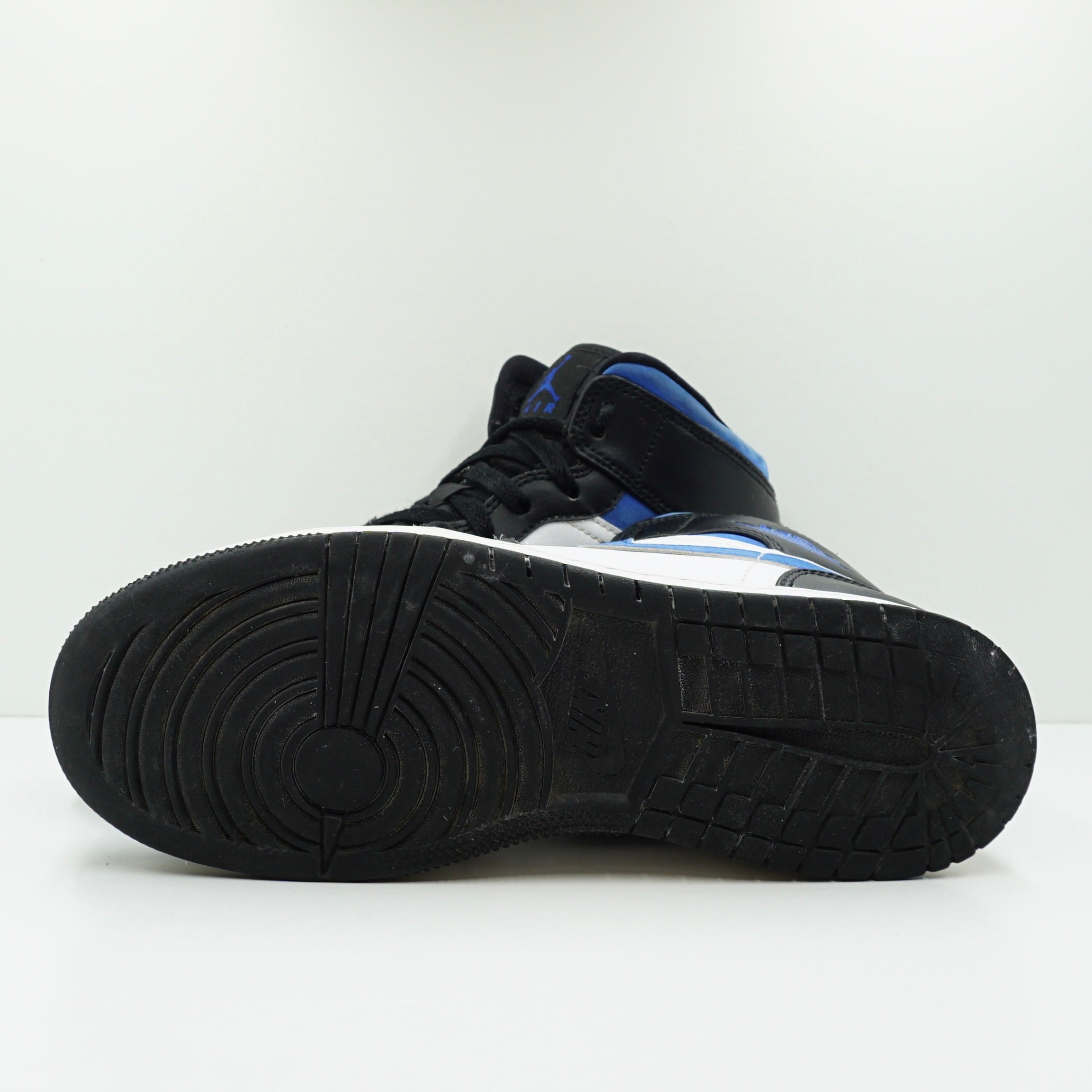 Jordan 1 Mid White Black Racer Blue (GS)