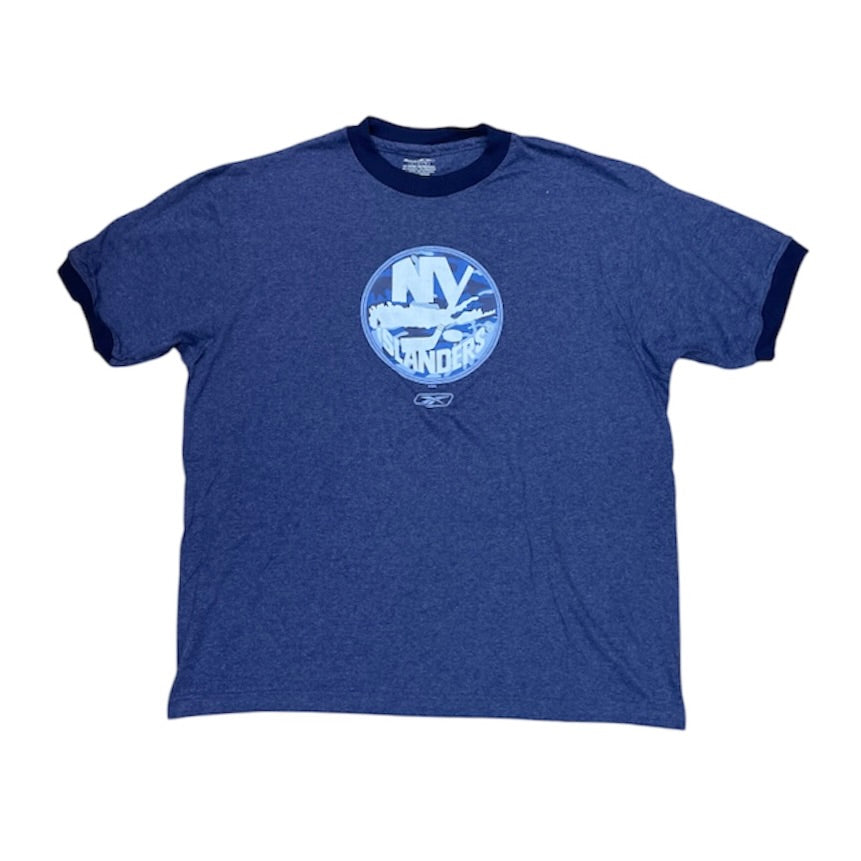 Reebok New York Islanders Blue NHL Hockey Tshirt