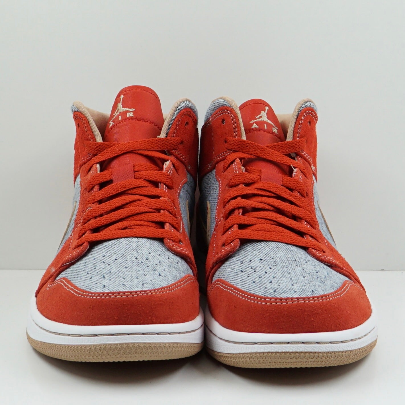 Jordan 1 Mid Denim Red