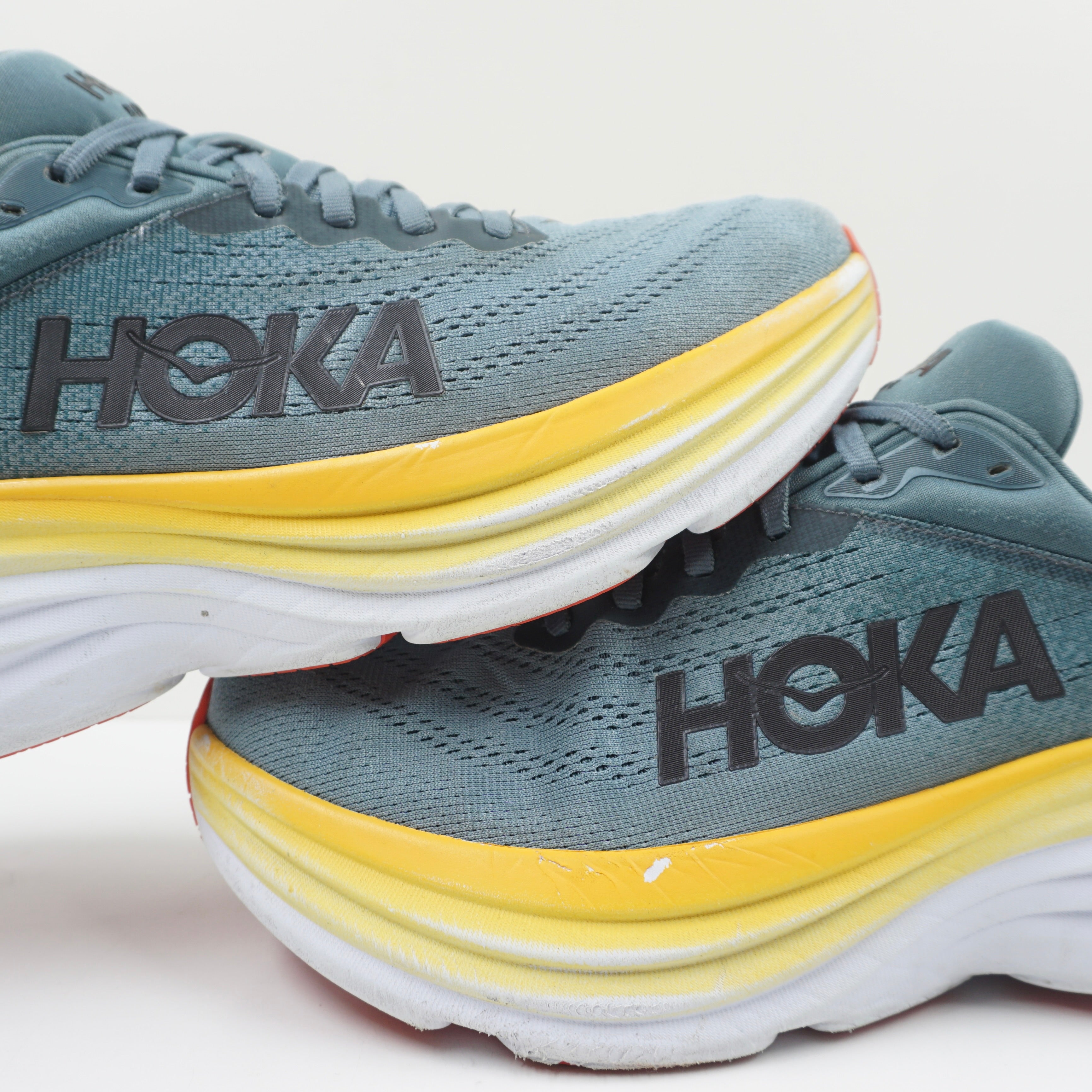 Hoka One One M Bondi 8 Blue Yellow