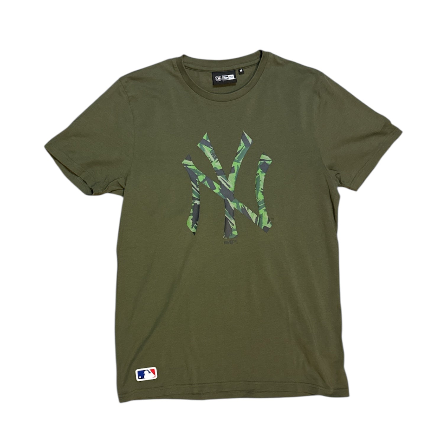 New Era New York Yankees Camo Logo Green Tshirt