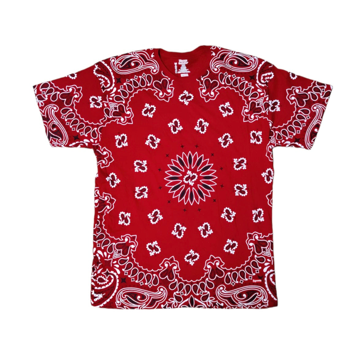 Supreme Hanes Bandana Red Tshirt
