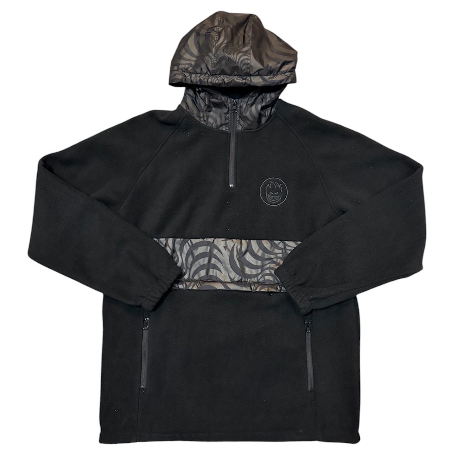 Spitfire Burnout Anorak Black Fleece