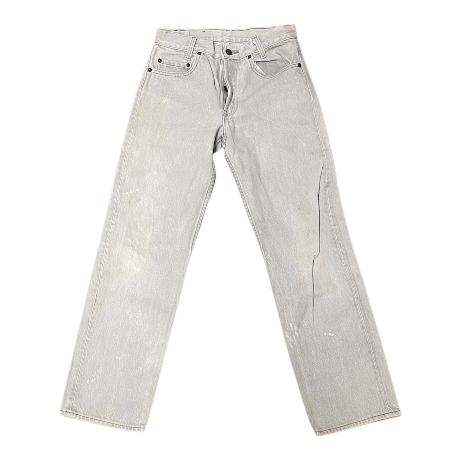 Vintage Levis Light Grey Student 501 Jeans