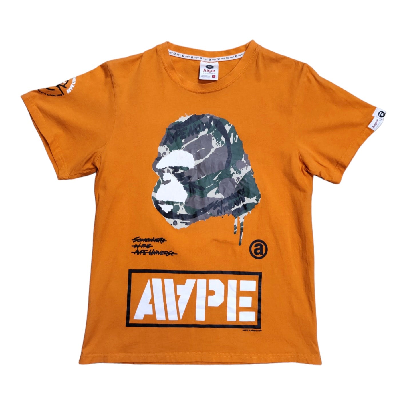 Aape By A Bathing Ape Orange Tshirt