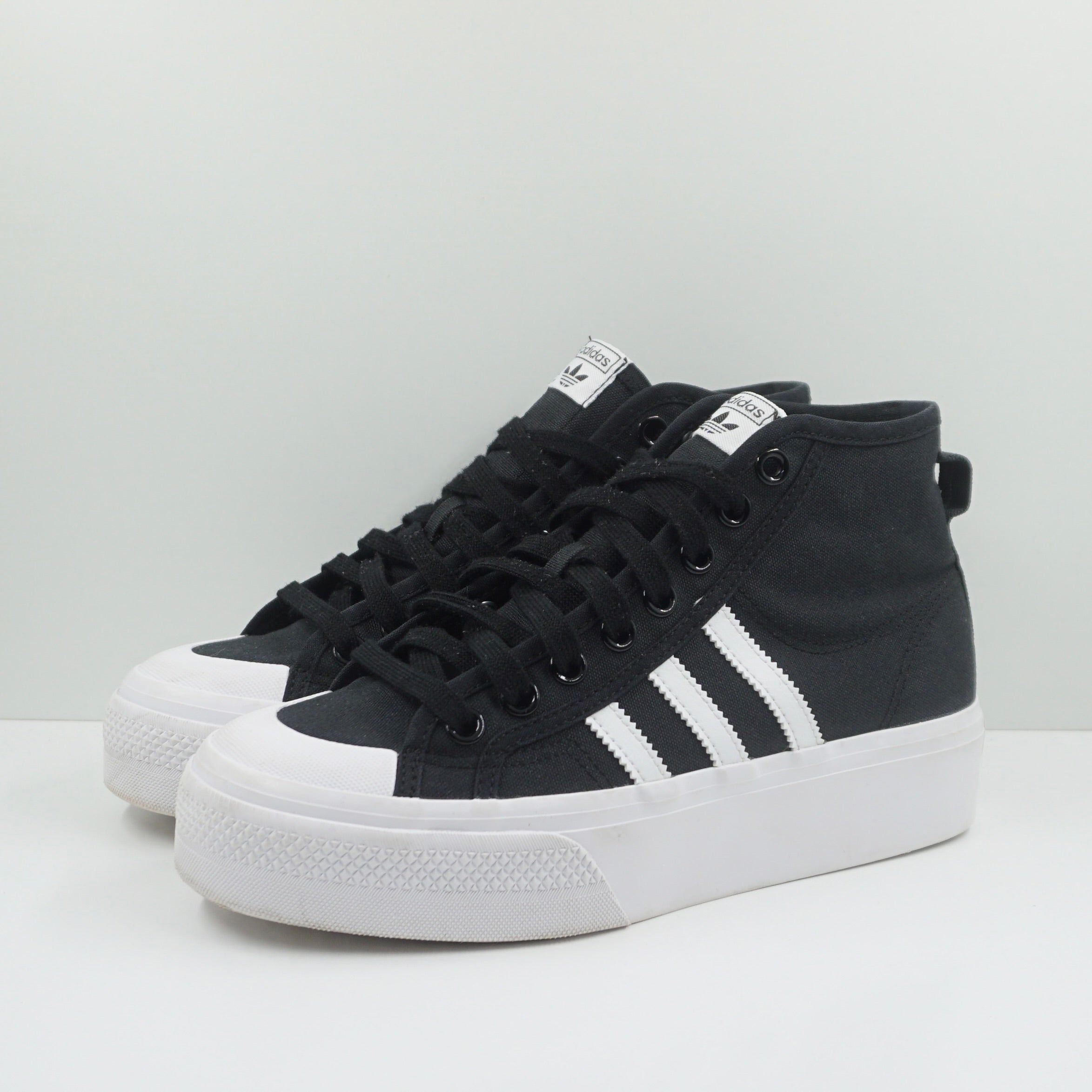 Adidas Nizza Platform Mid Core Black White (W)
