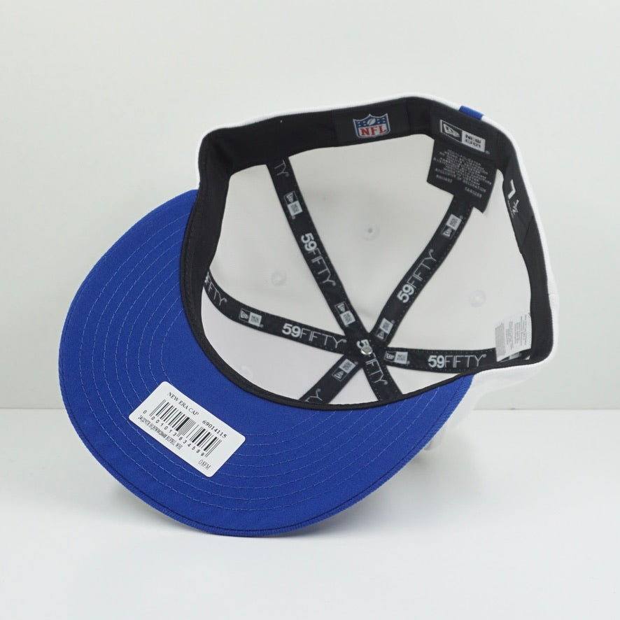 New Era Buffalo Bills White Blue On Field Fitted Cap