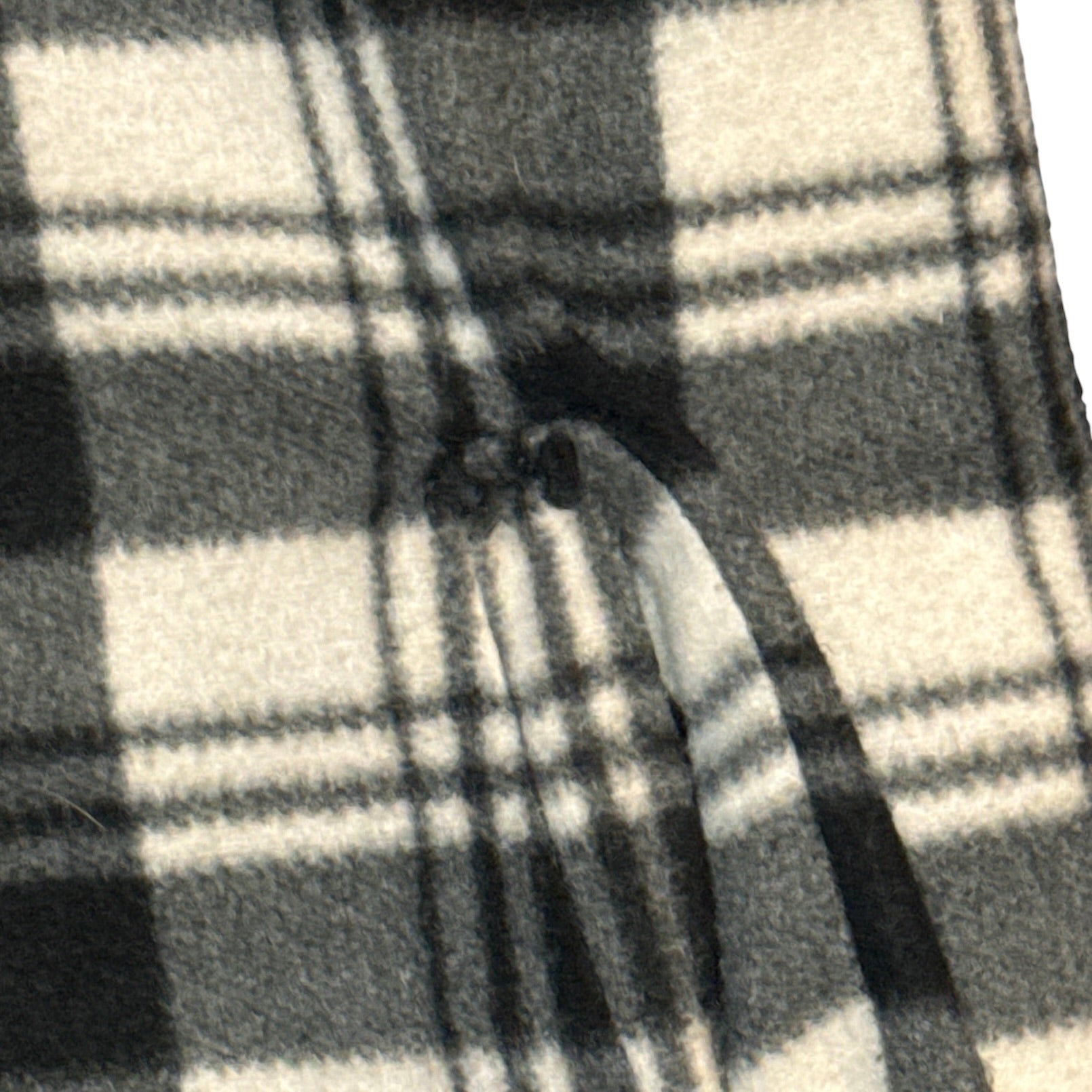 Hanover Black White Fleece Lined Plaid Shirt Jacket