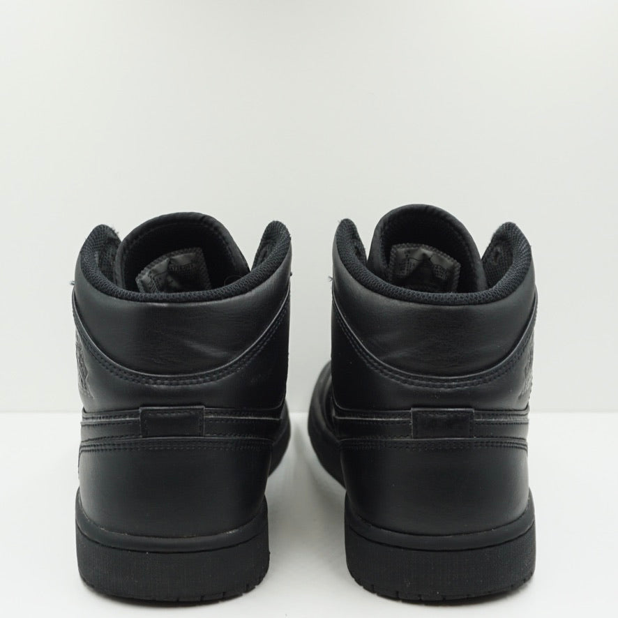 Jordan 1 Mid Triple Black