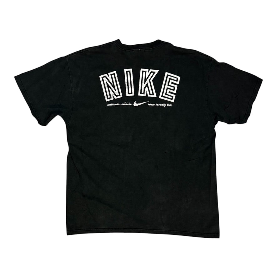 Vintage Nike Swoosh Black Tshirt
