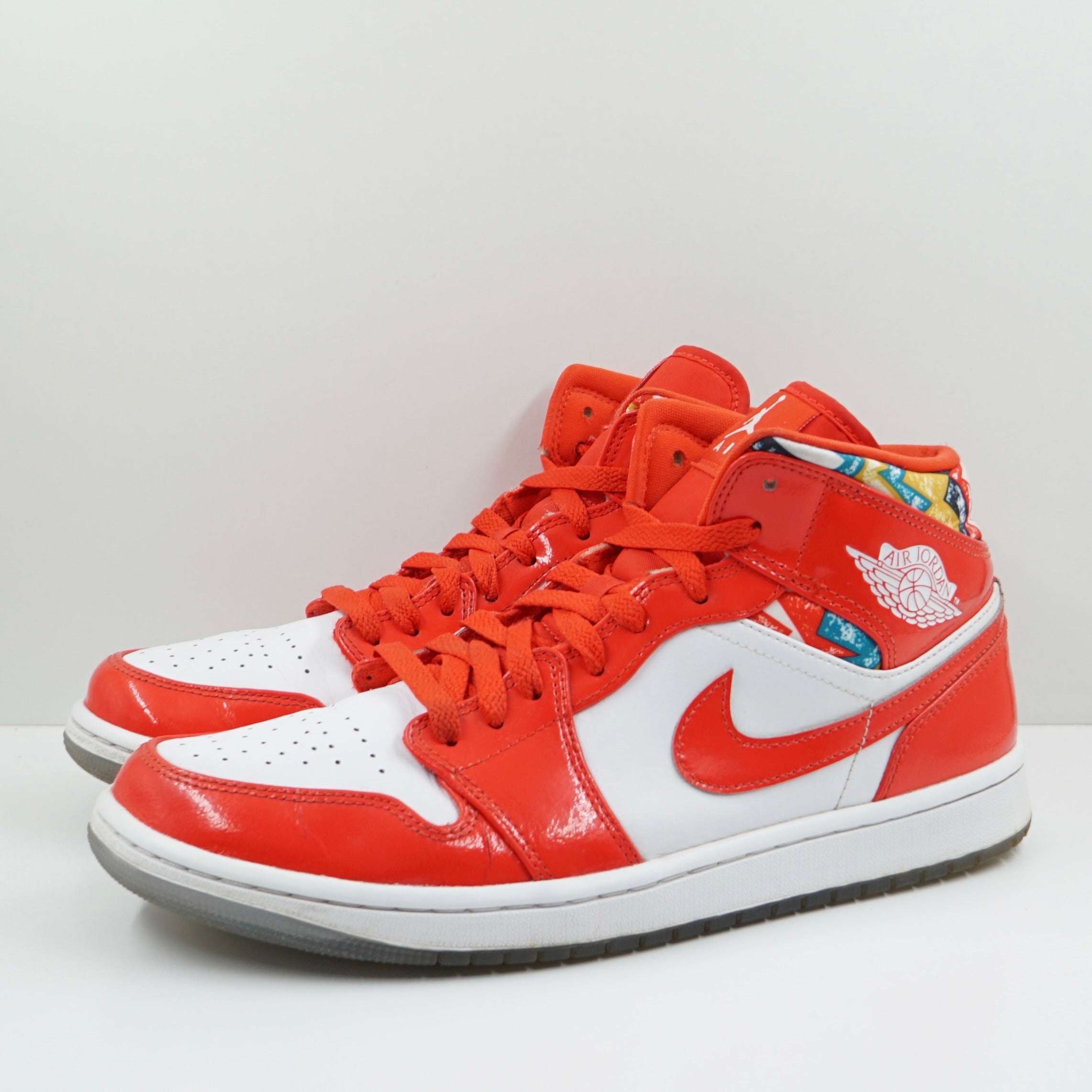 Jordan 1 Mid Barcelona Sweater Red Patent