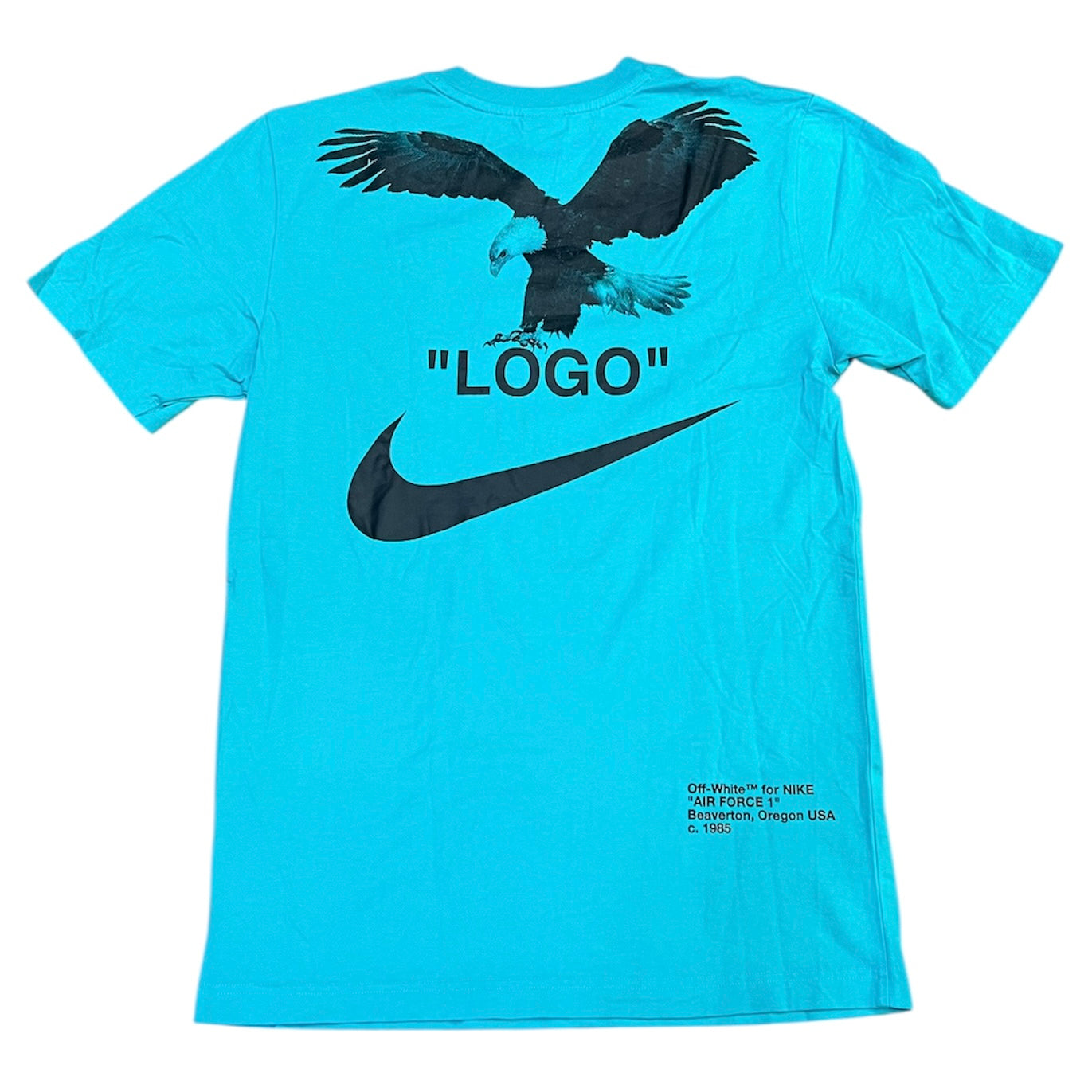 Off-White x Nike NRG A6 Retro Blue Tshirt