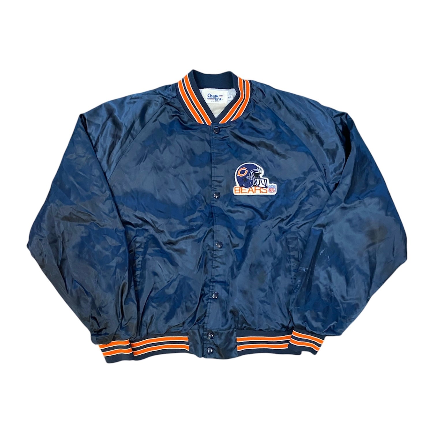 Vintage Chalk Line Chicago Bears Satin Varsity Jacket