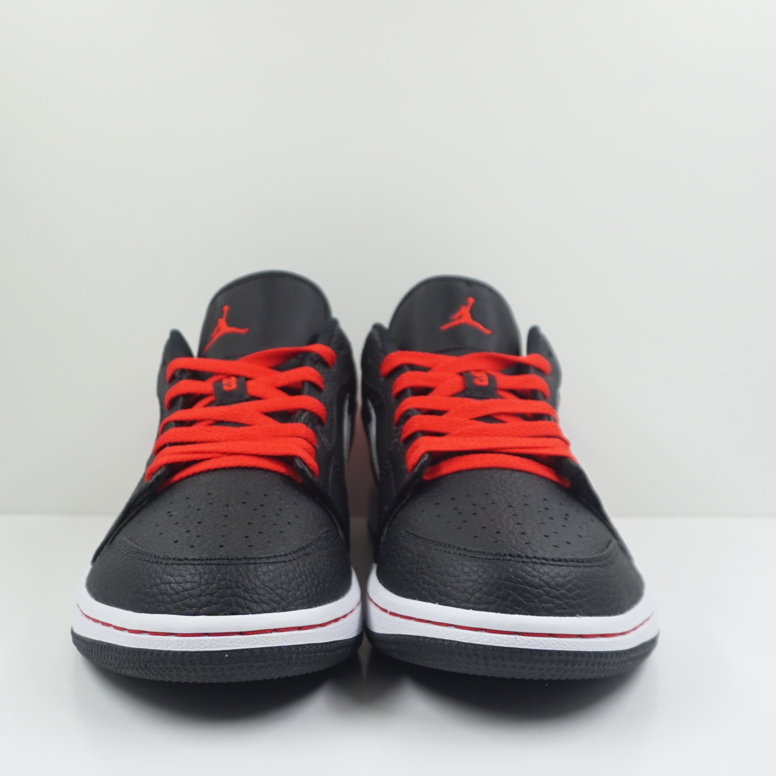 Jordan 1 Low Brushstroke Swoosh Black