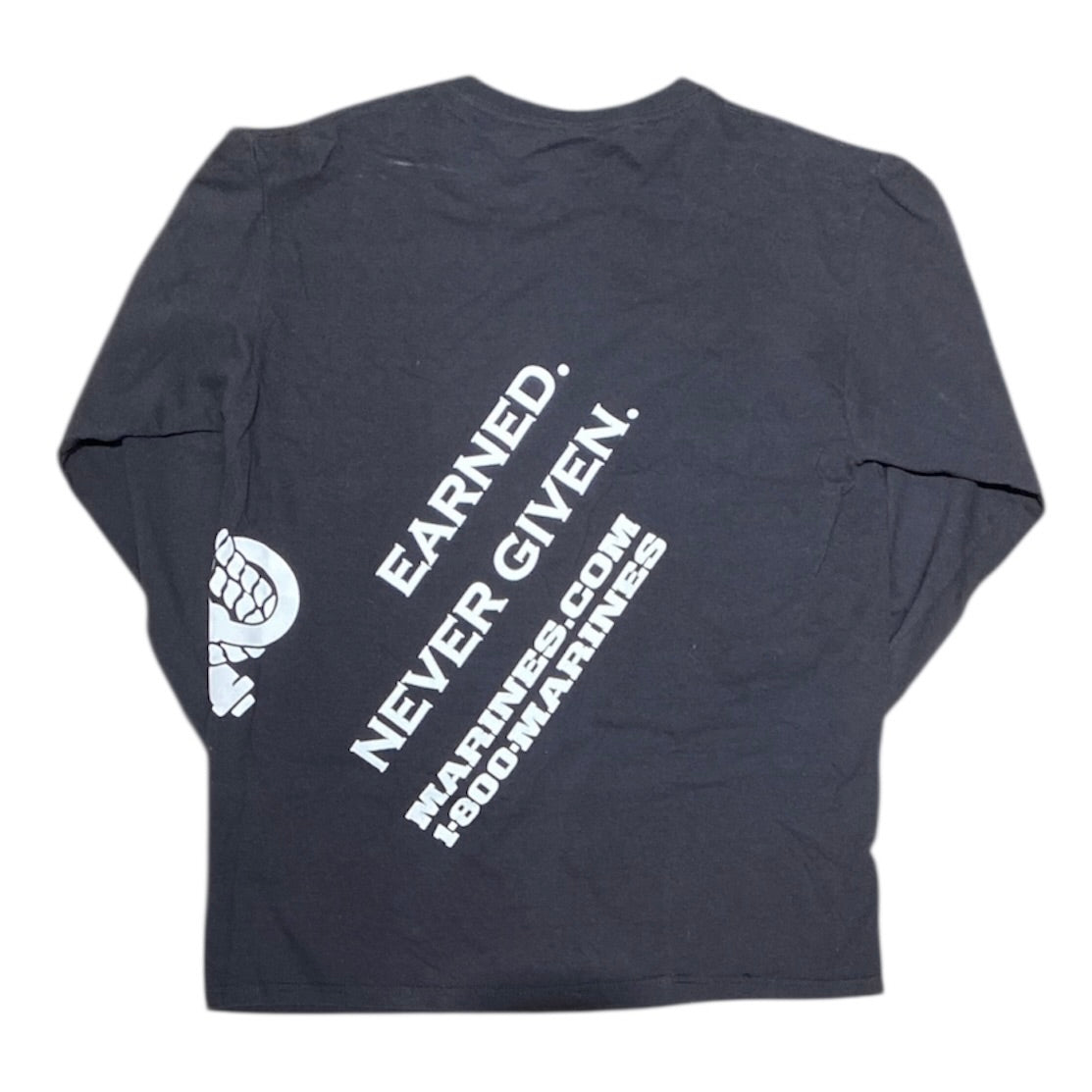 Marines.com Black Long Sleeve Tshirt