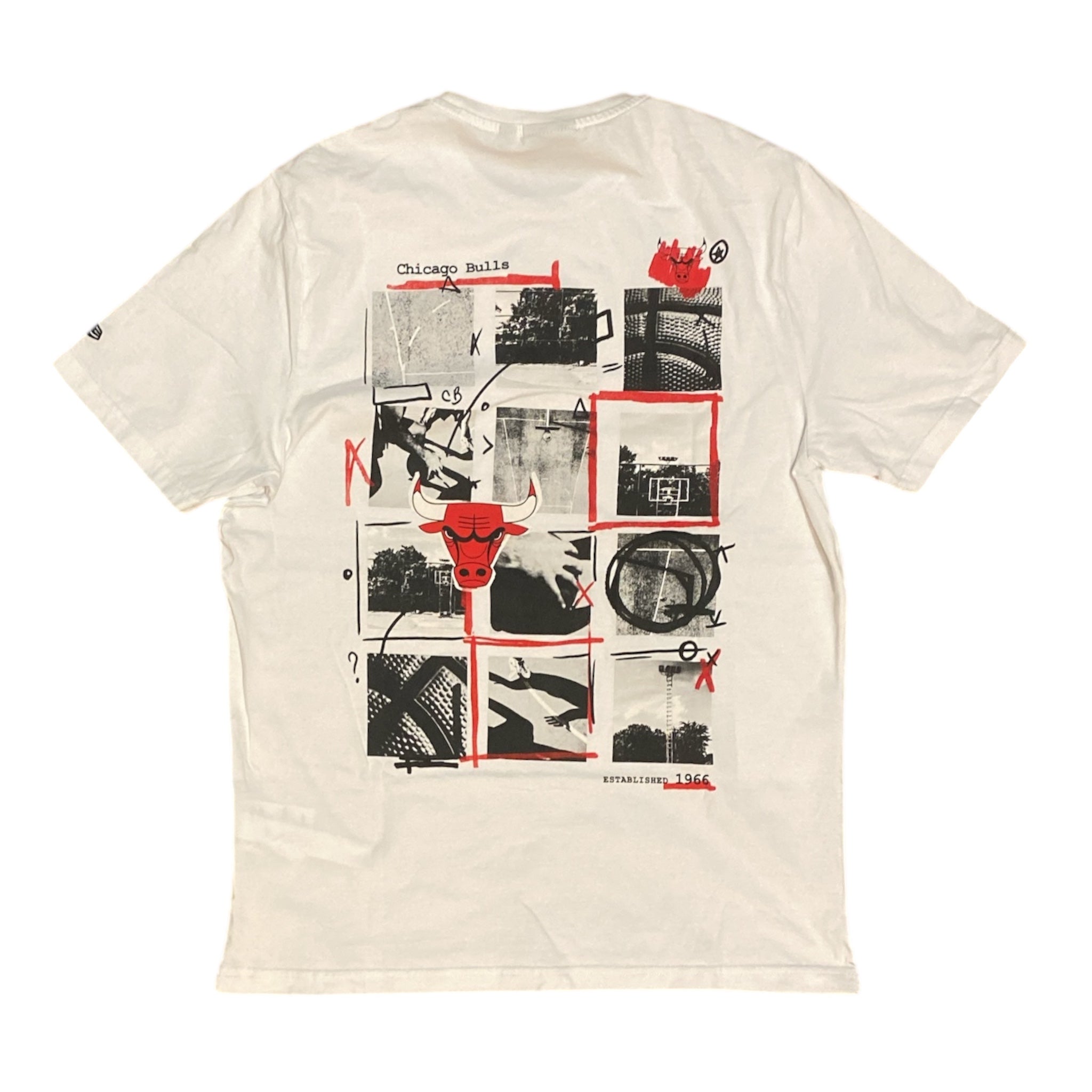New Era Chicago Bulls White Tshirt