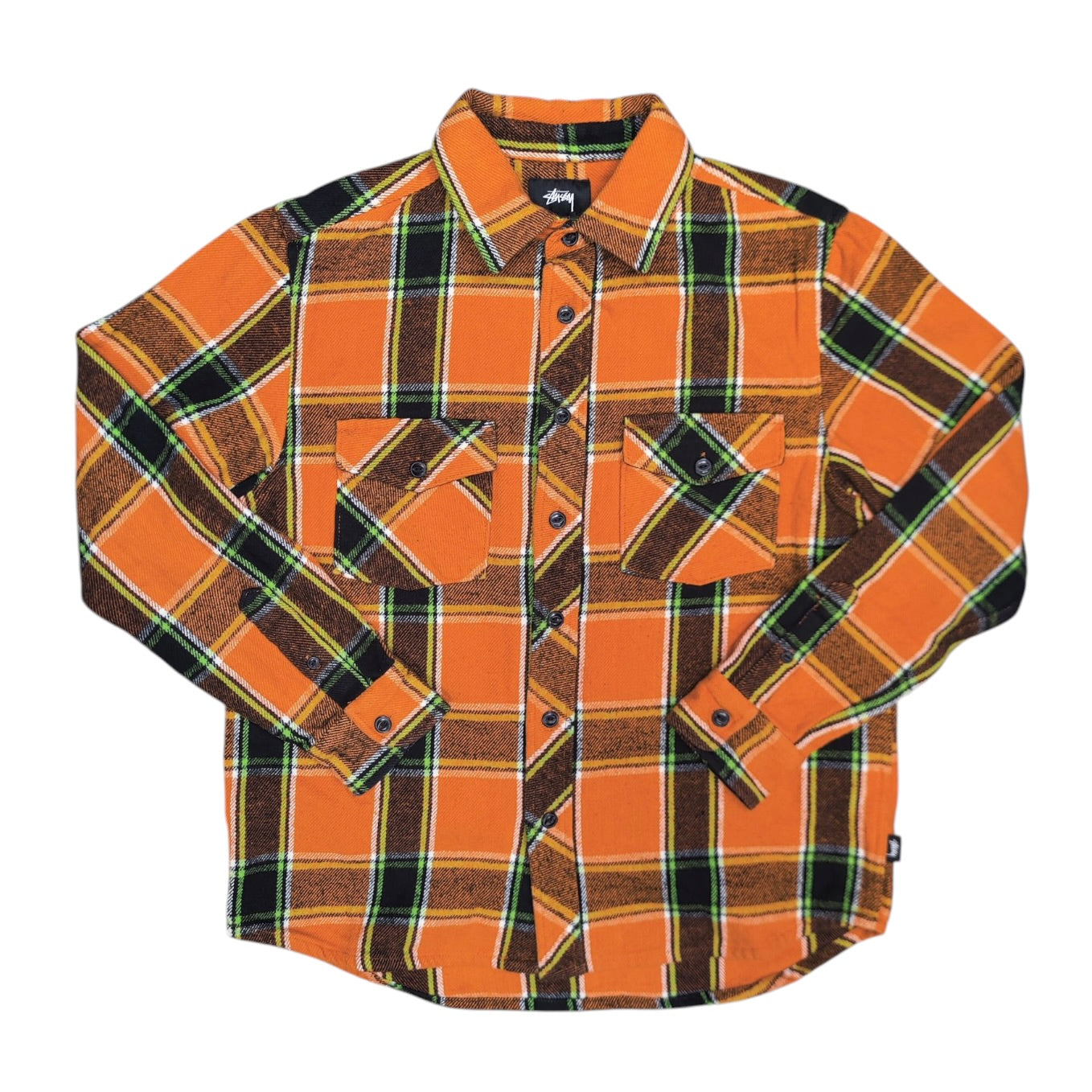 Stussy Orange Green Overshirt