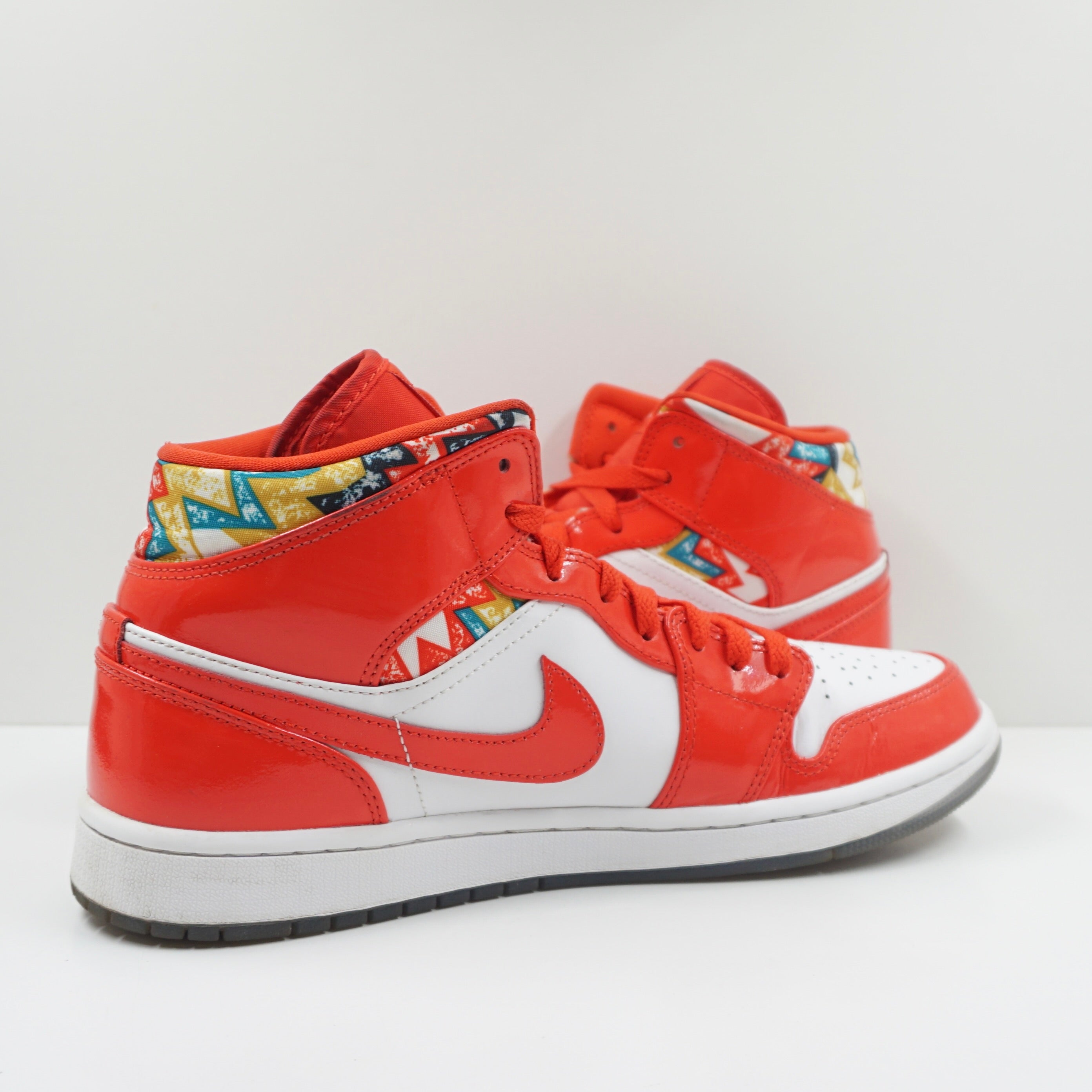 Jordan 1 Mid Barcelona Sweater Red Patent