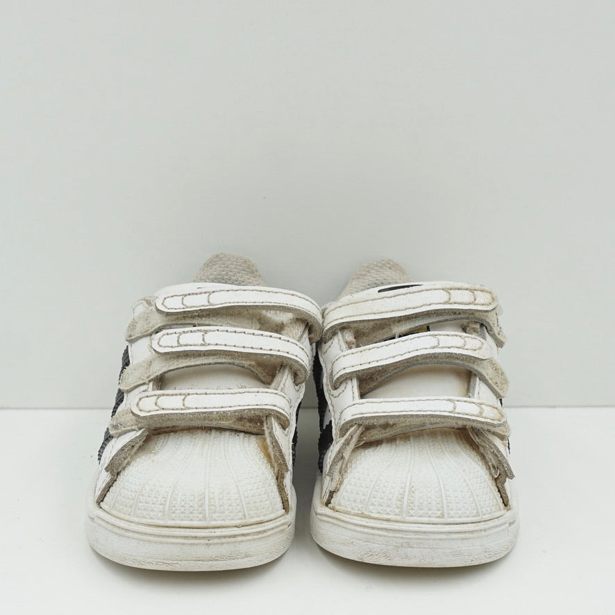 Adidas Superstar Strap Cloud White Core Black Toddler