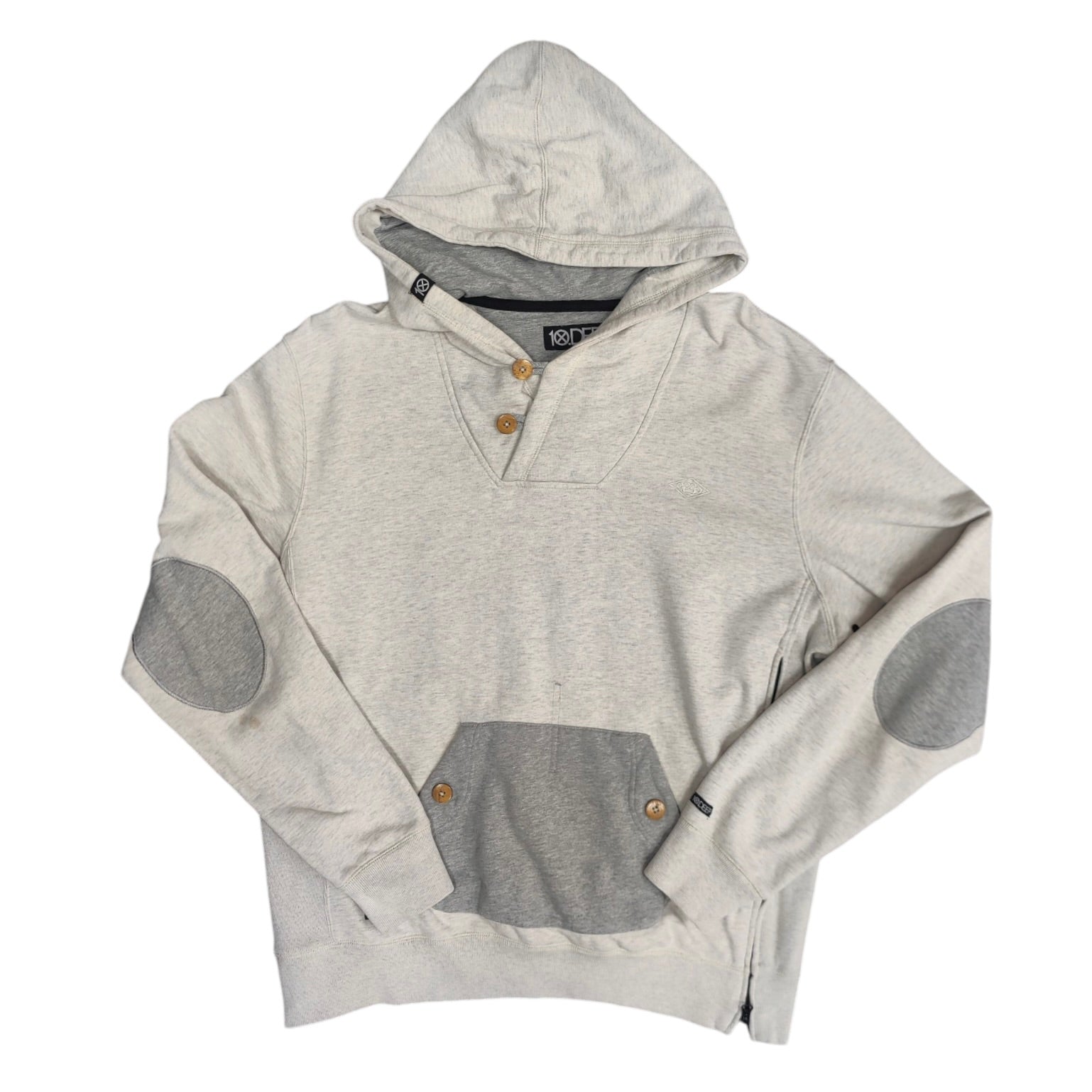 10Deep Beige Grey Hoodie