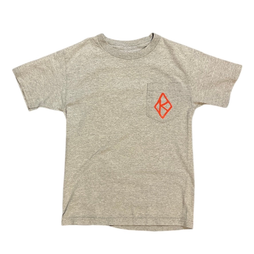 Krooked Skateboards Logo Grey Pocket Tshirt