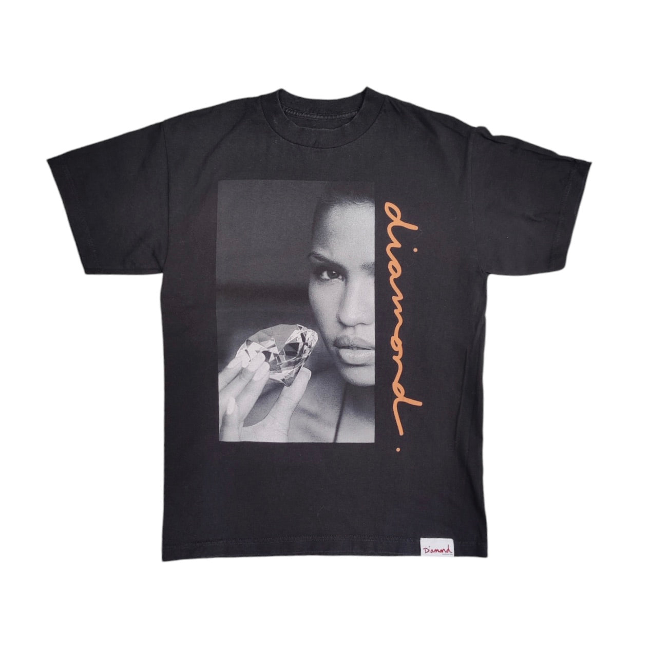 Diamond Supply Co Cassie Diamond Print Black Tshirt