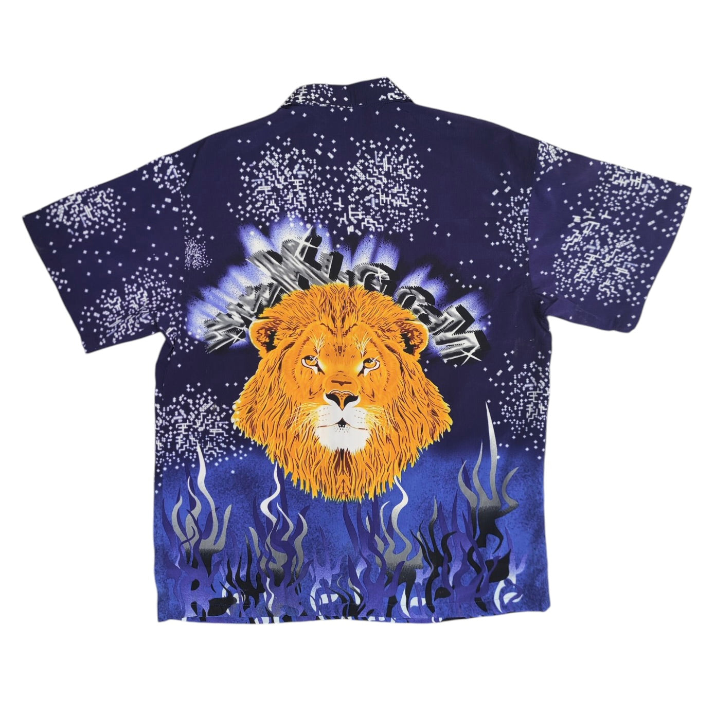 Keni Aisn Lion Blue Short Sleeve Shirt