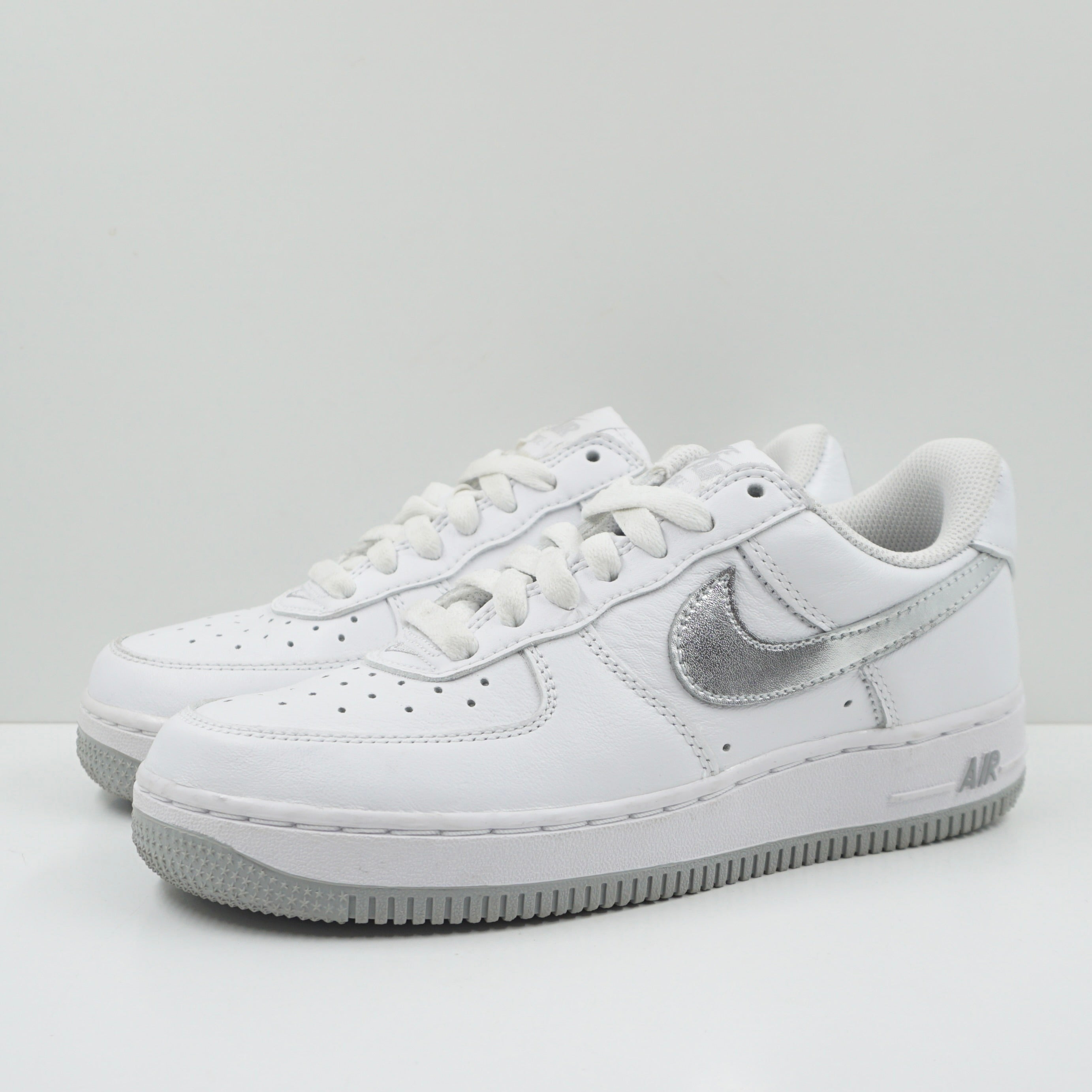 Nike Air Force 1 '07 Low Color Of The Month White Metallic Silver