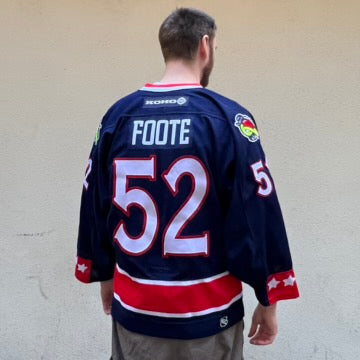 Koho Columbus Blue Jackets Foote 52 NHL Jersey