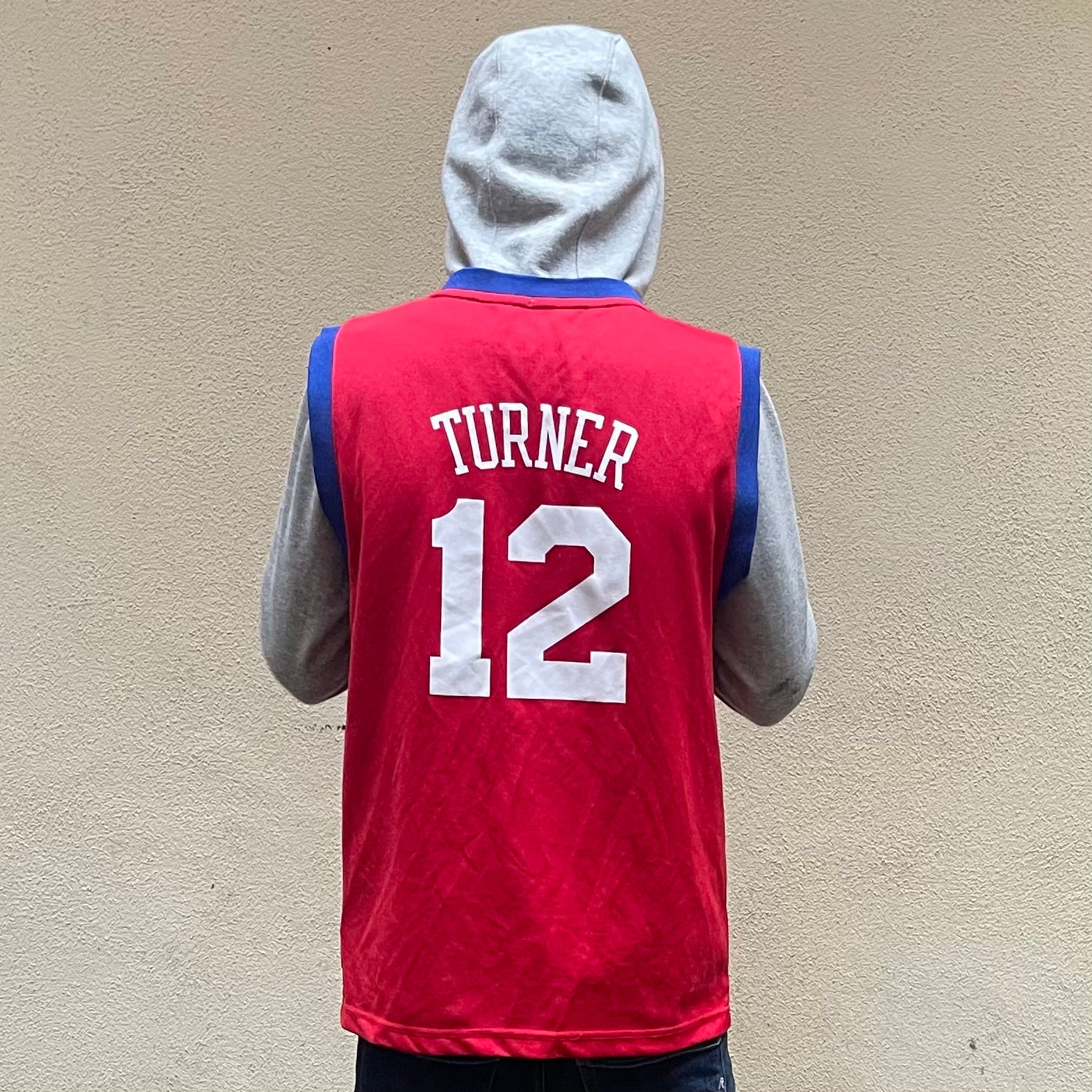 Adidas Sixers Turner #12 Basketball Jersey (Youth)