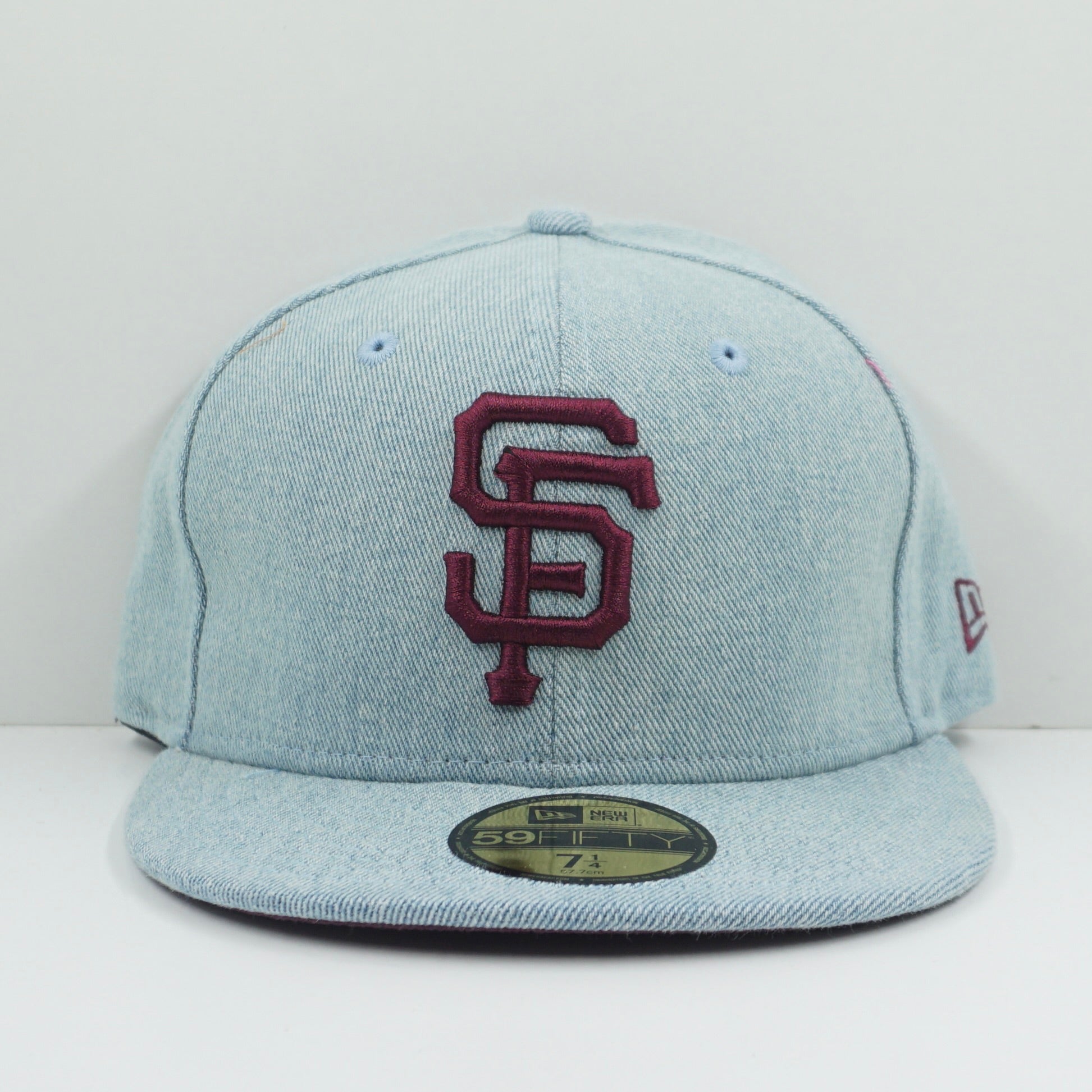 New Era San Fransisco Giants Blue Denim Fitted Cap