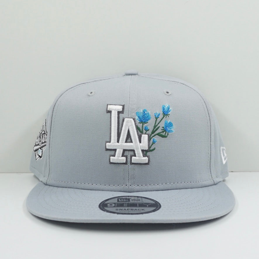 New Era Los Angeles Dodgers Grey Flower Snapback Cap