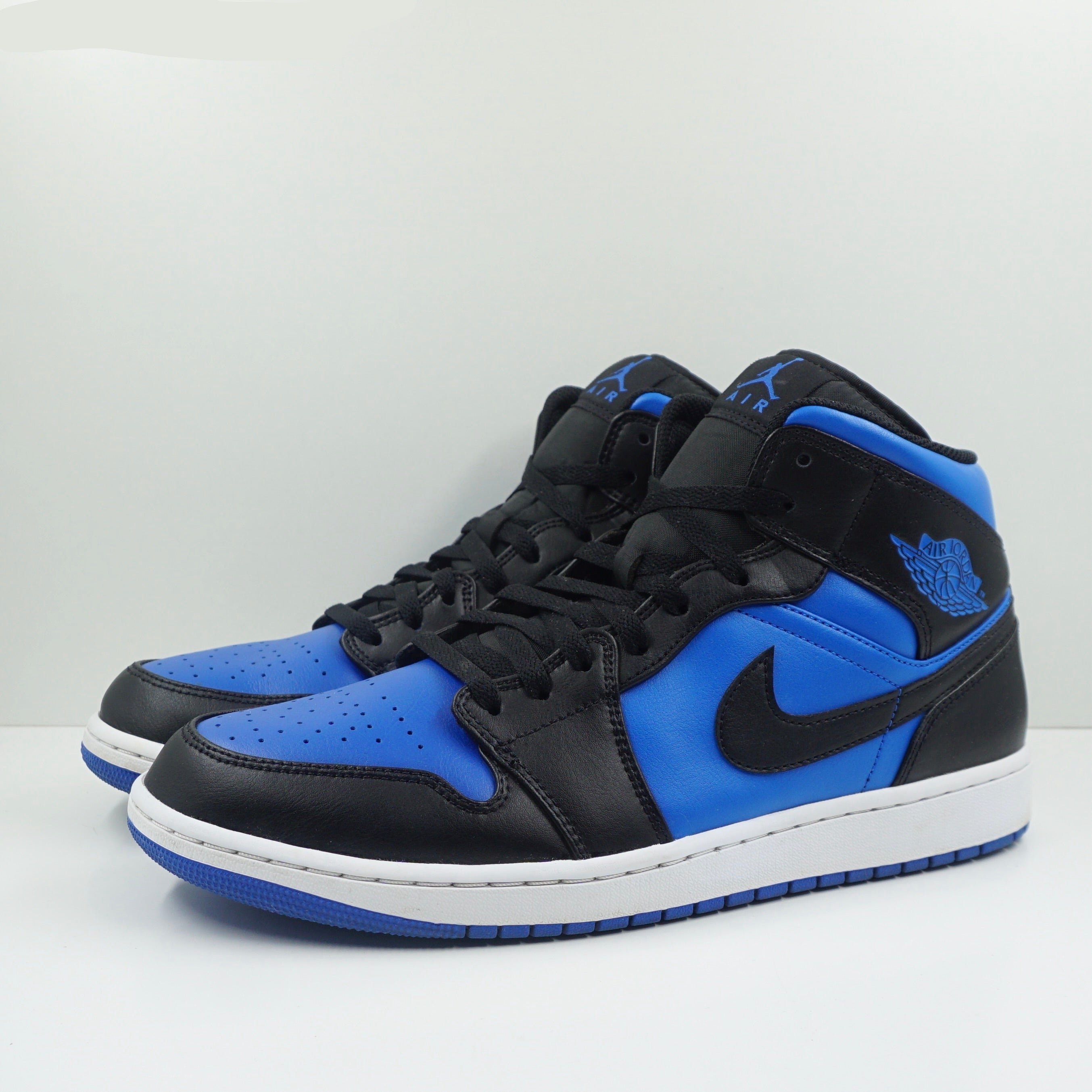 Jordan 1 Mid Black Royal Blue