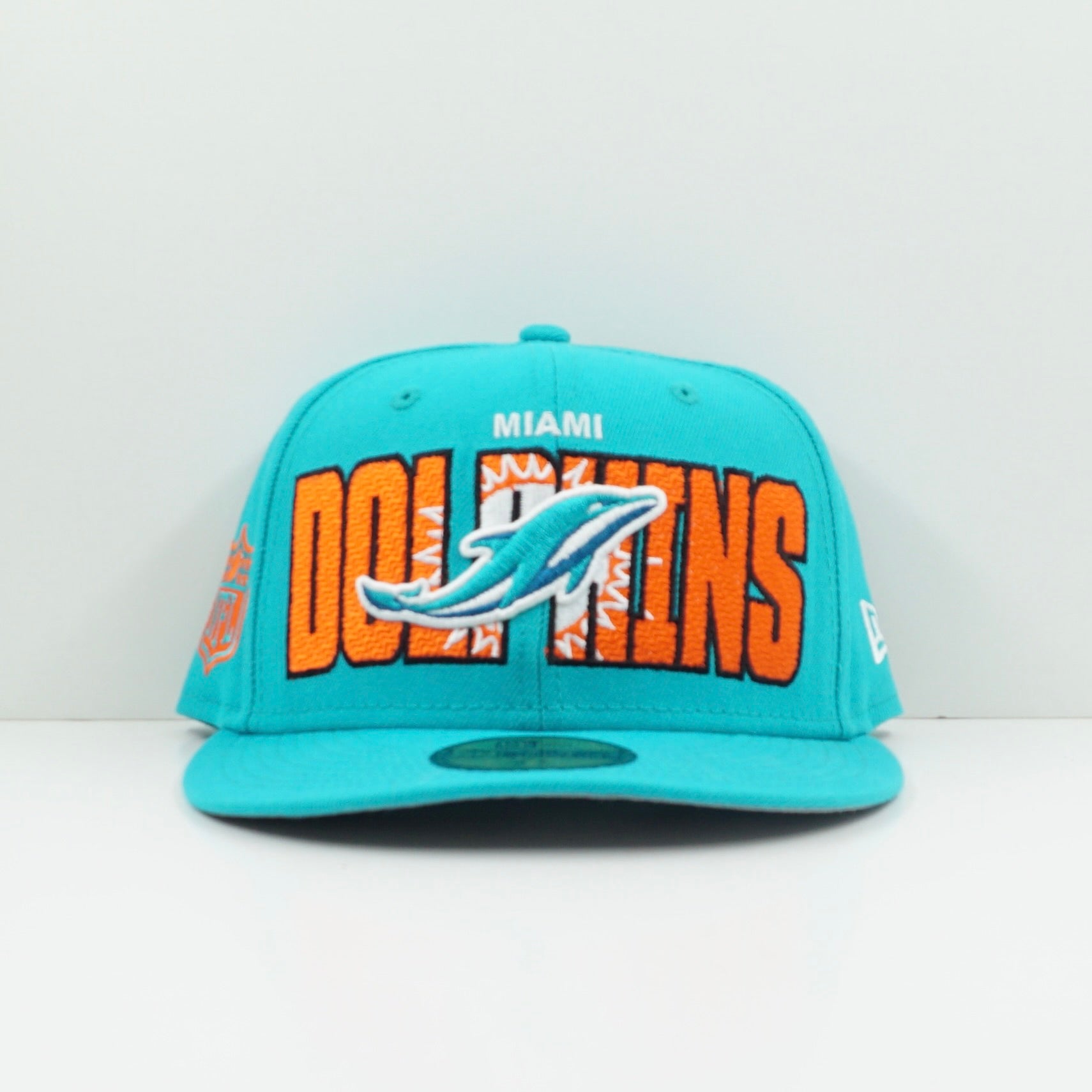 New Era Miami Dolphins Large Logo Fitted Cap