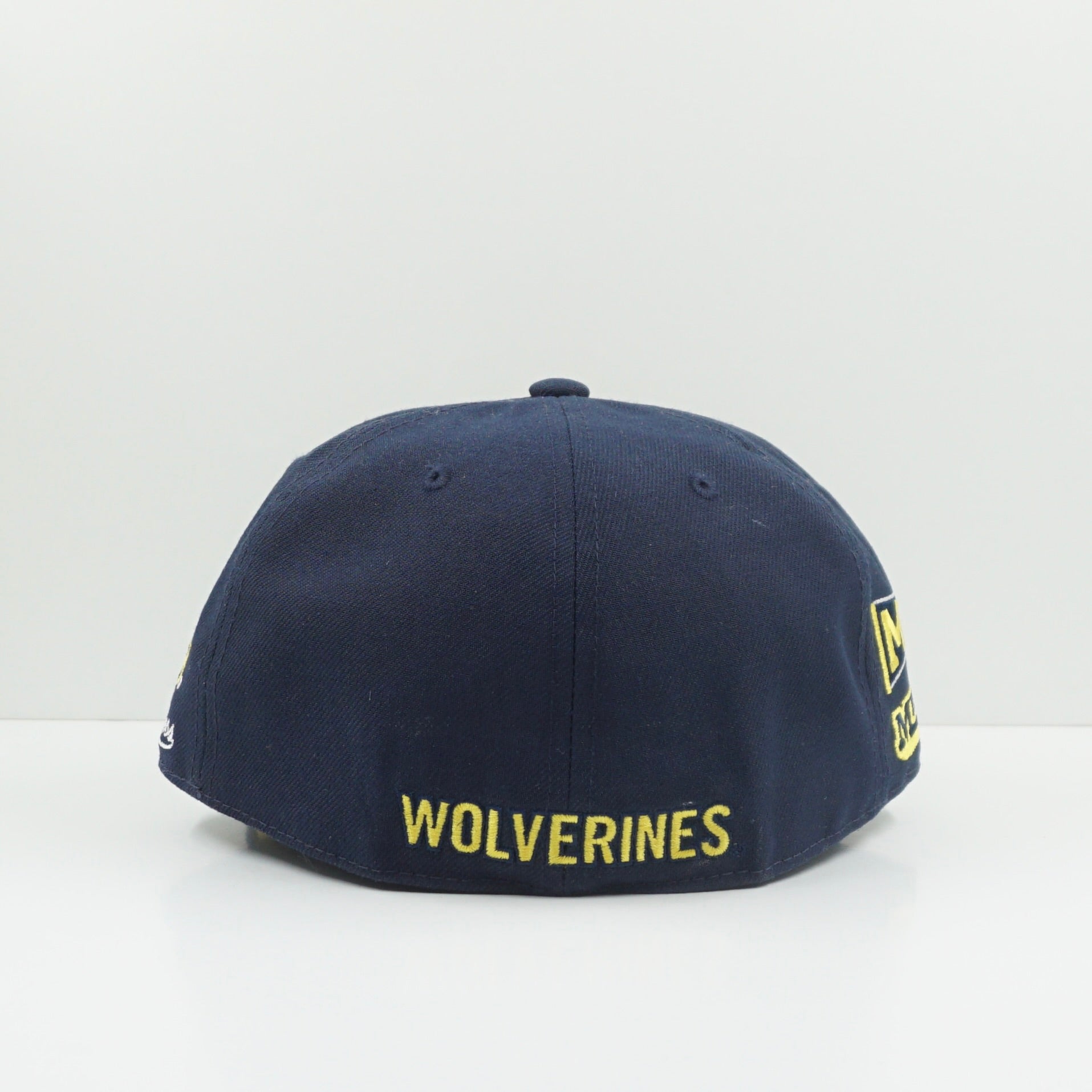 Mitchell & Ness Michigan Wolverines Multi Logo Fitted Cap