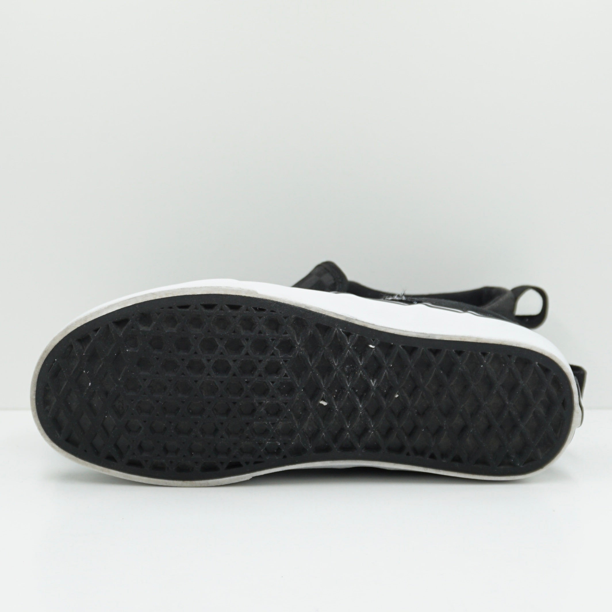 Vans Grey Black Checkered Slip On Kids