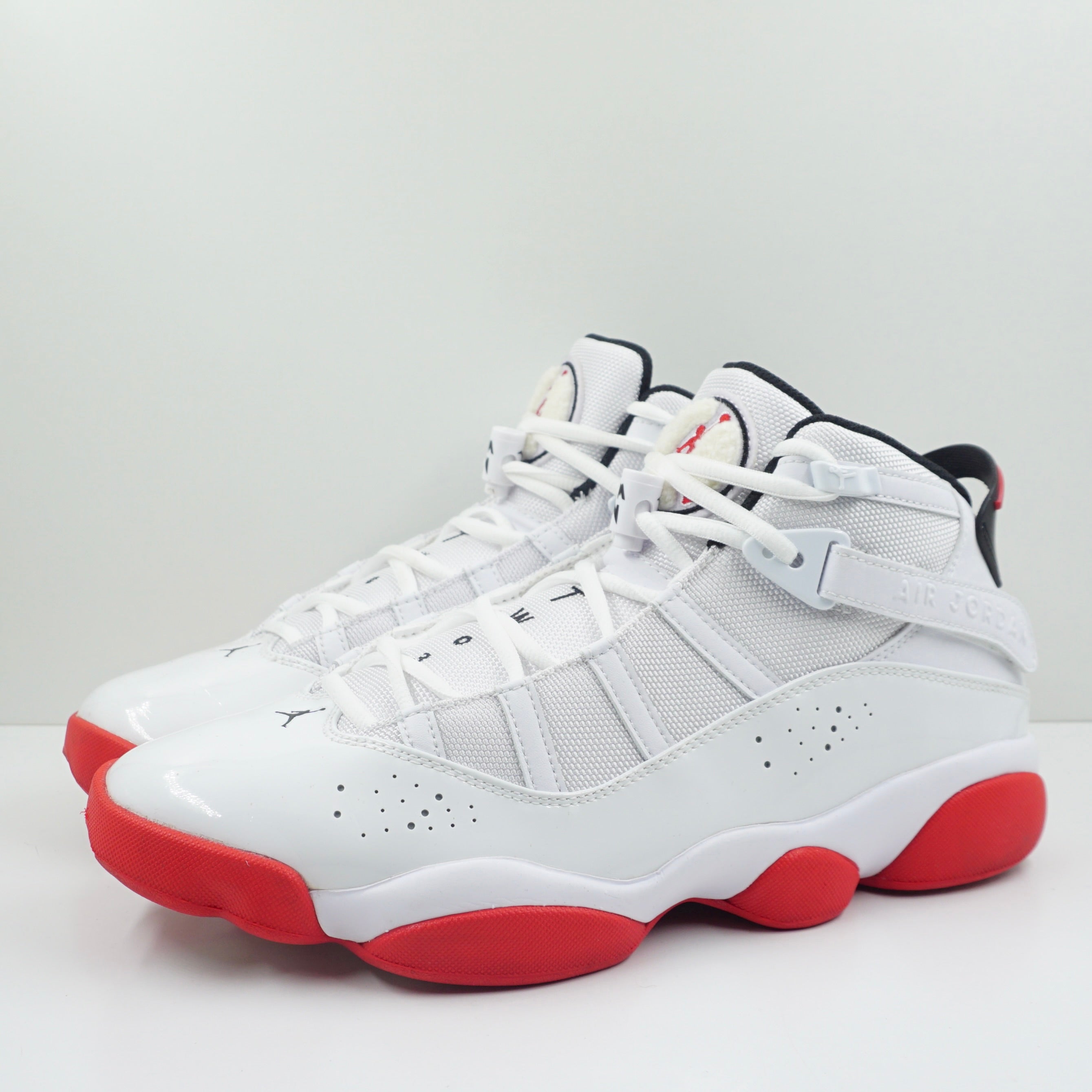 Jordan 6 Rings White University Red Black