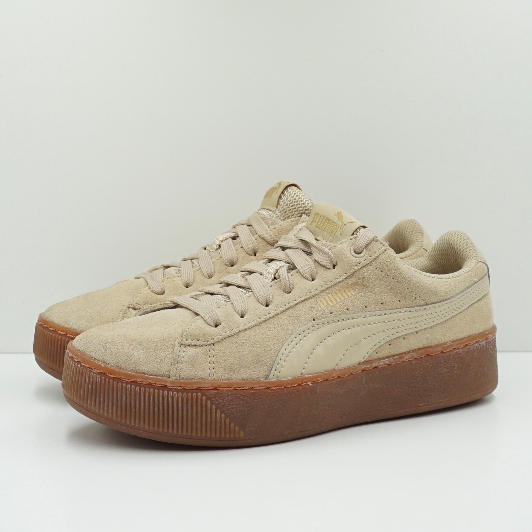 Puma Vikky Platform Beige